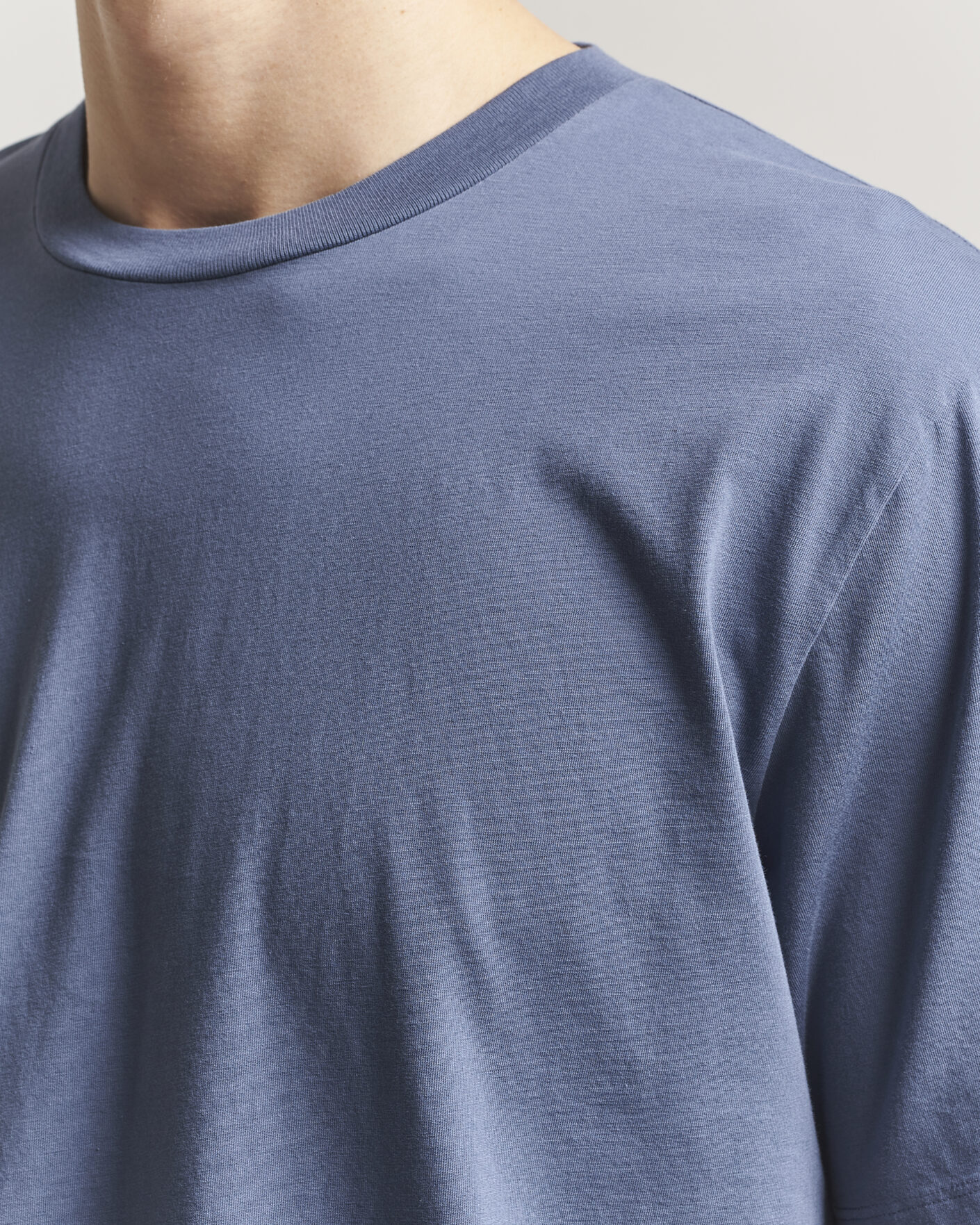 Herre | T-Shirts | Jeanerica | Delon Crew Neck T-Shirt Blue