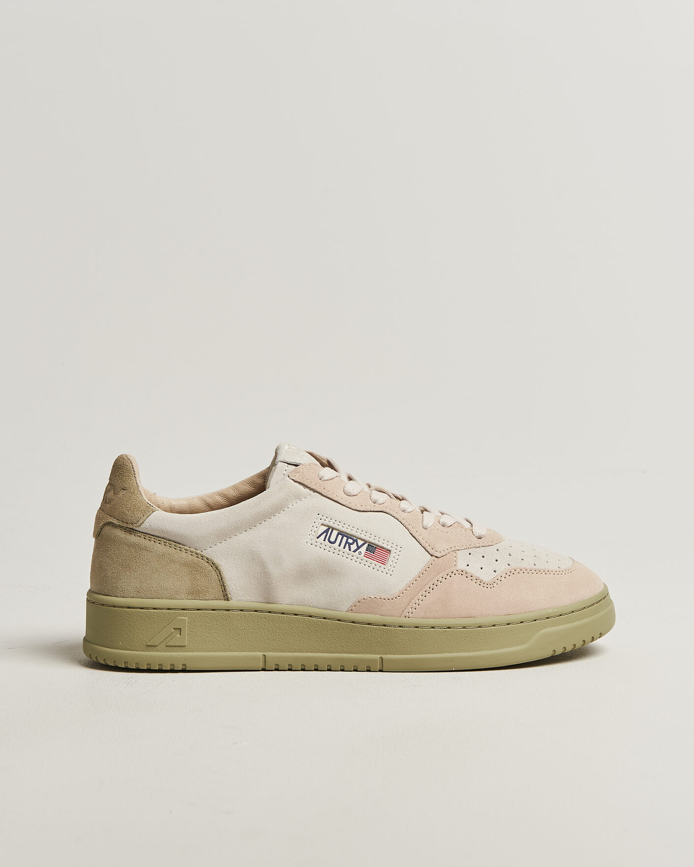 Herre | Sneakers | Autry | Medalist Low Sneaker Green/White/Sand