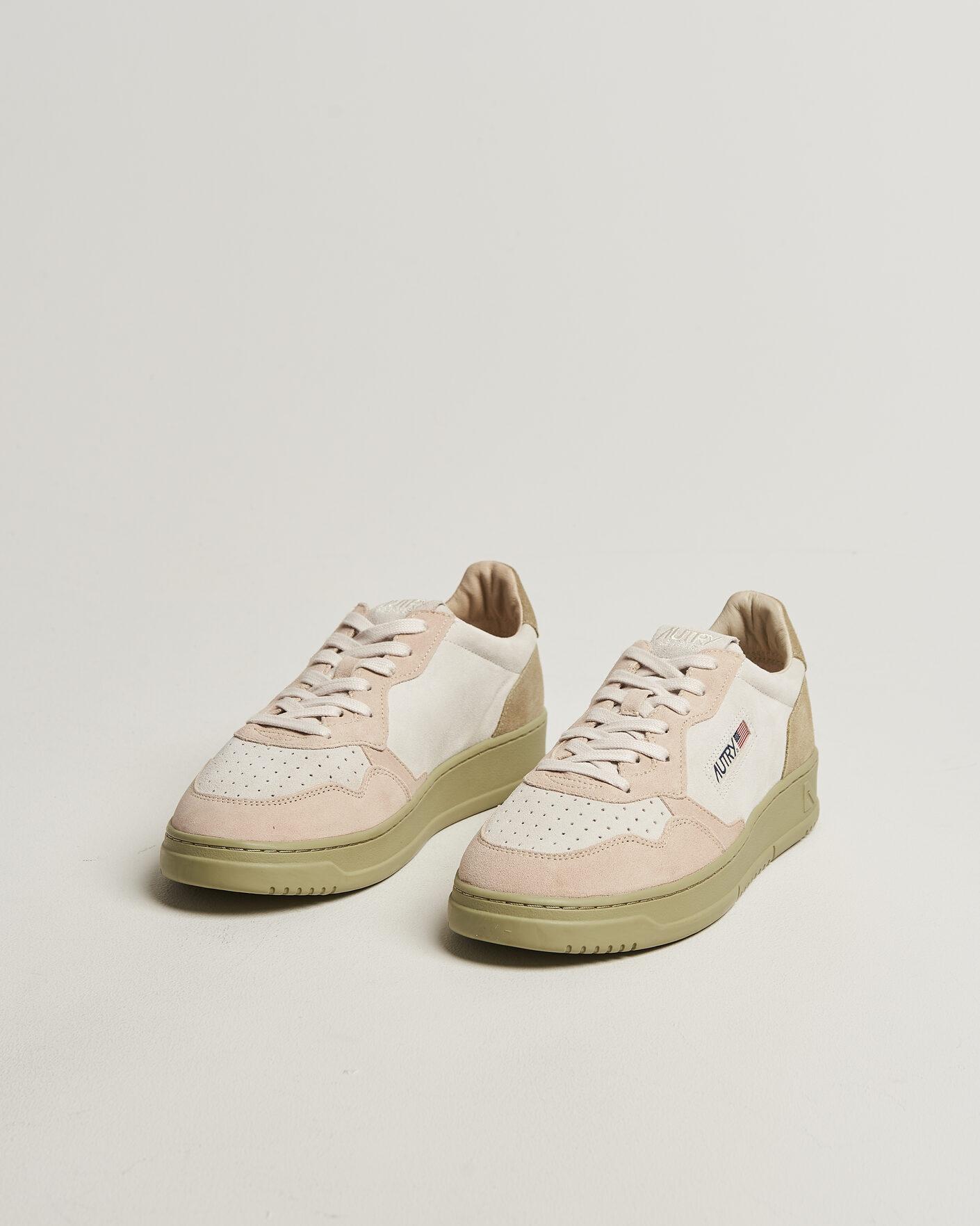 Herre | Sneakers | Autry | Medalist Low Sneaker Green/White/Sand