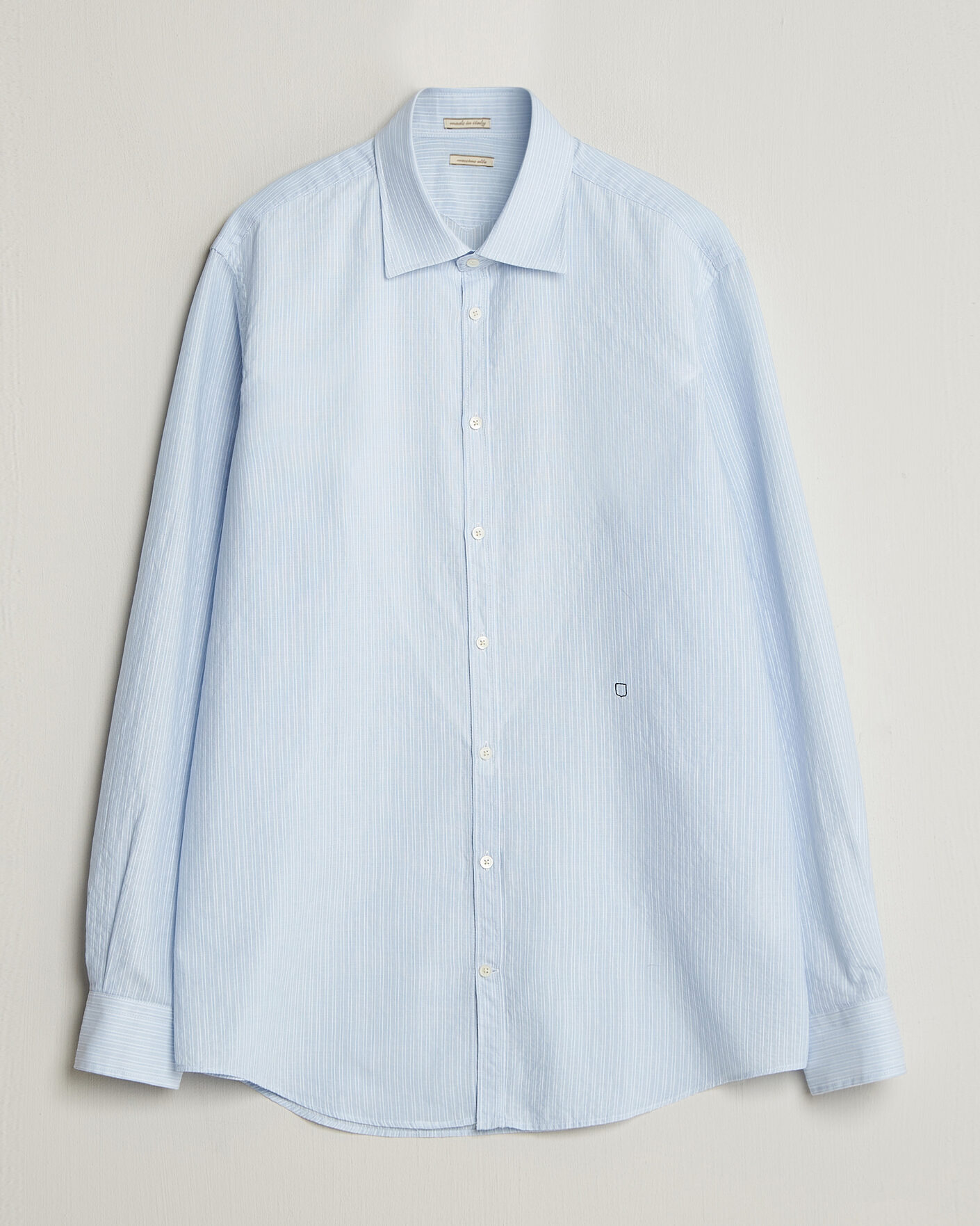 Herre | Skjorter | Massimo Alba | Genova Striped Shirt Sky Blue