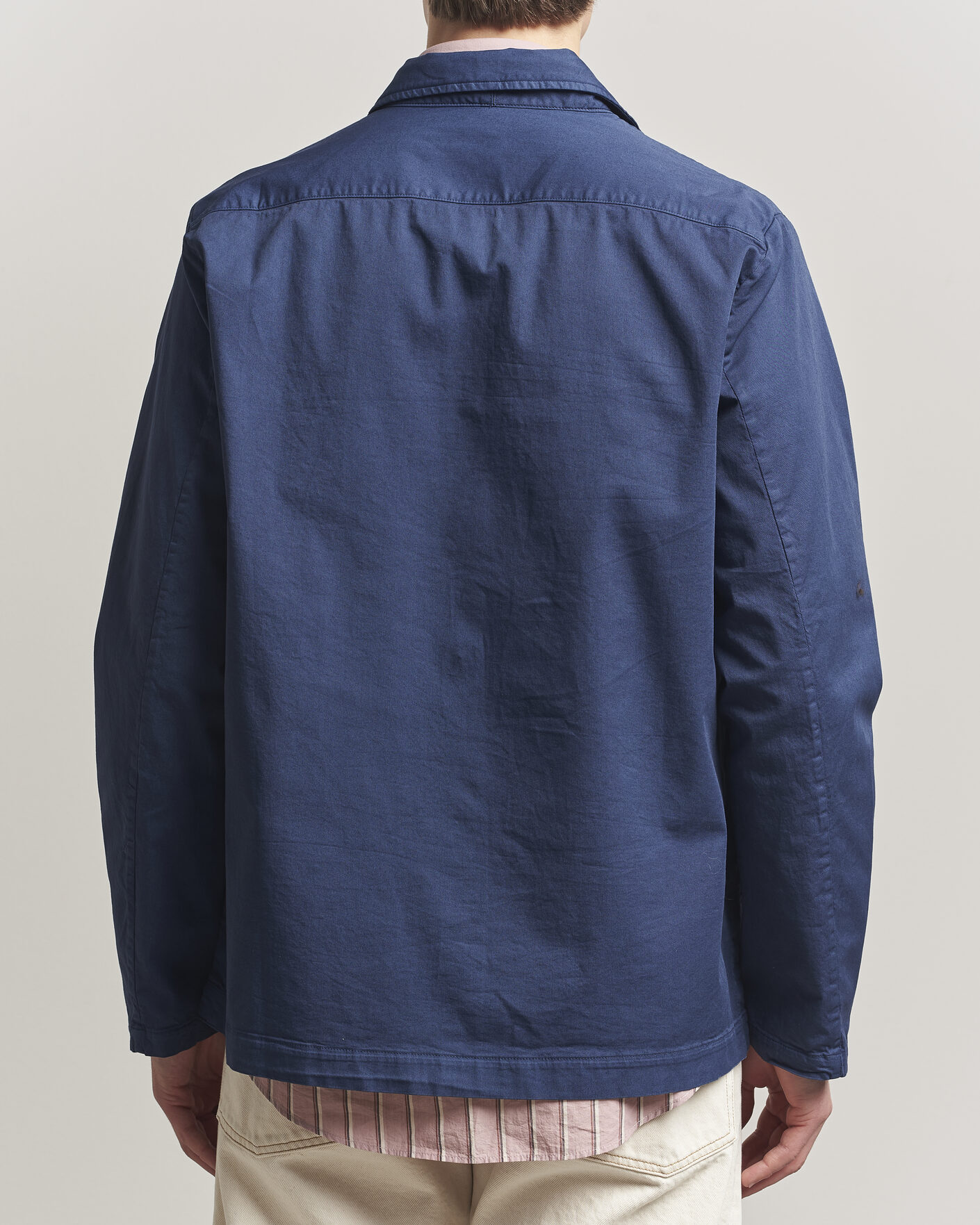 Herre | Jakker | Massimo Alba | Florida Cotton Shirt Jacket Midnight Blue