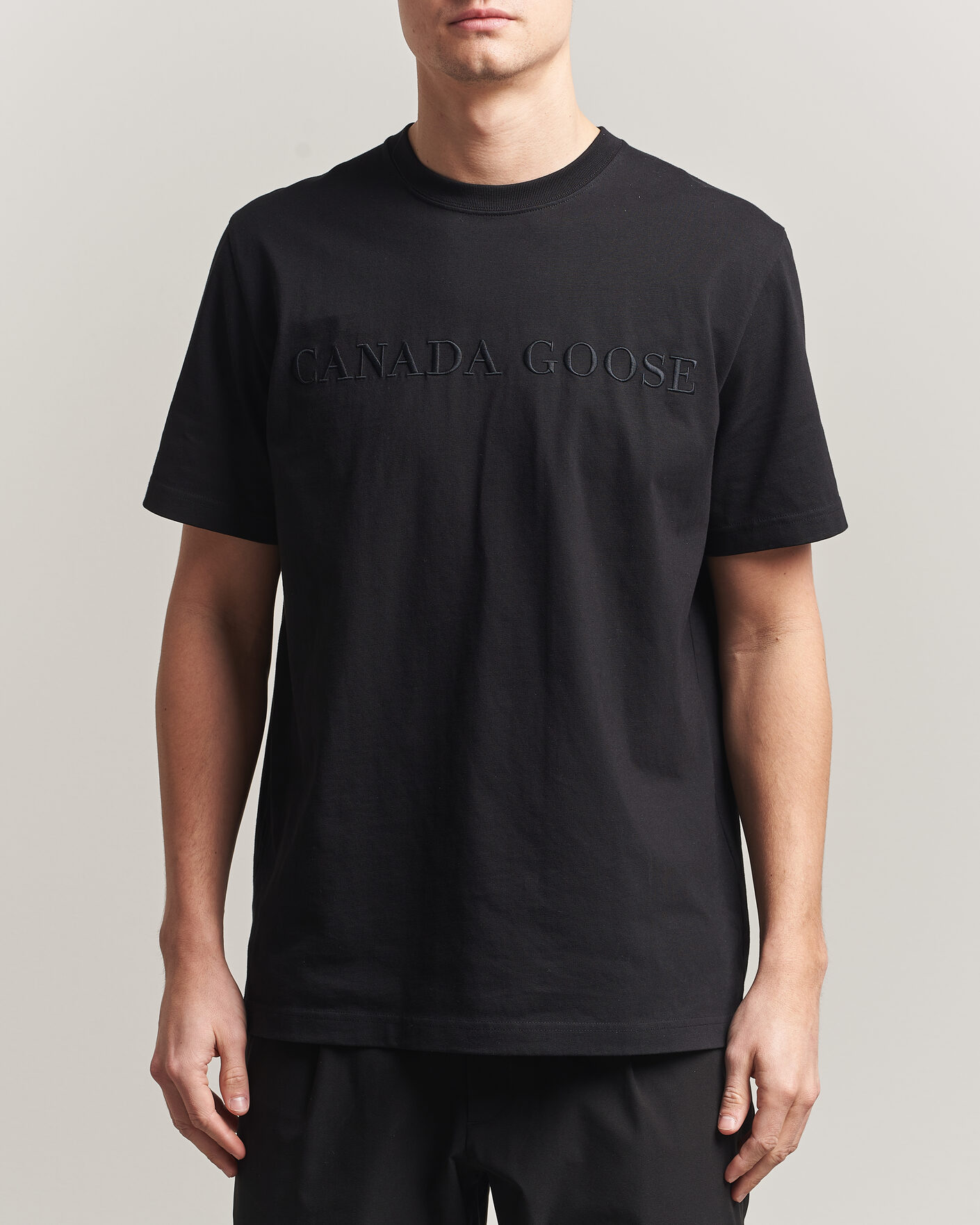 Herre | T-Shirts | Canada Goose | Vantage Wordmark T-Shirt Black