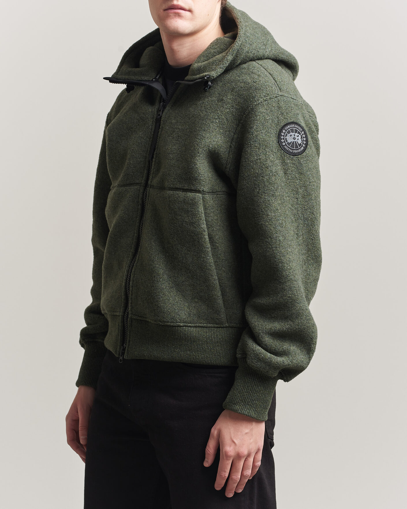 Herre | Jakker | Canada Goose Black Label | Canada Goose BD Chillwack Fleece Bomber Moss Khaki