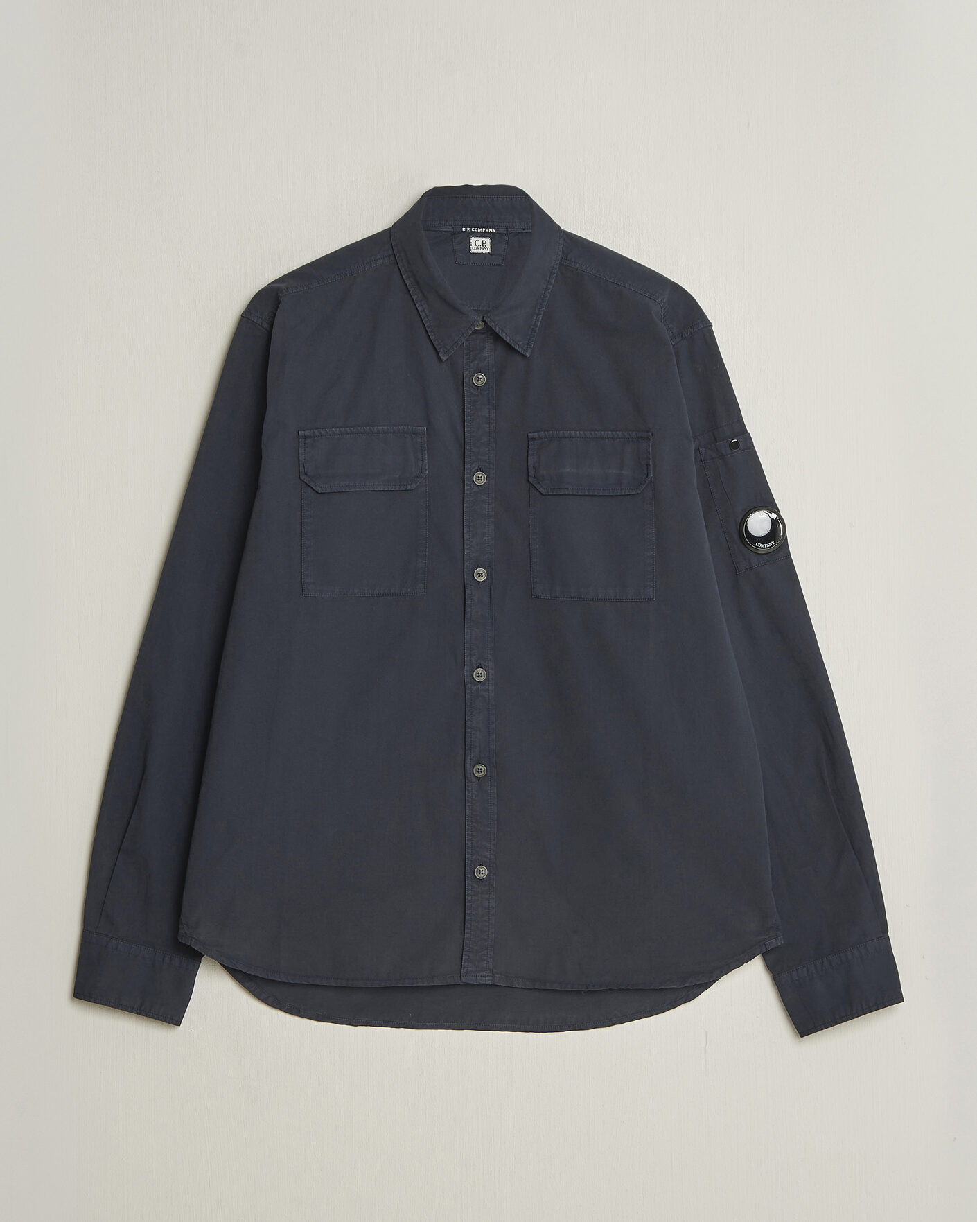 Herre | Skjorter | C.P. Company | Organic Gabardine Pocket Shirt Navy