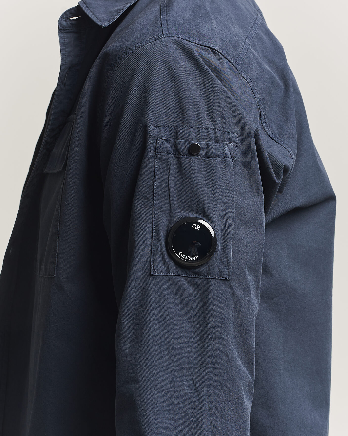 Herre | Skjorter | C.P. Company | Organic Gabardine Pocket Shirt Navy