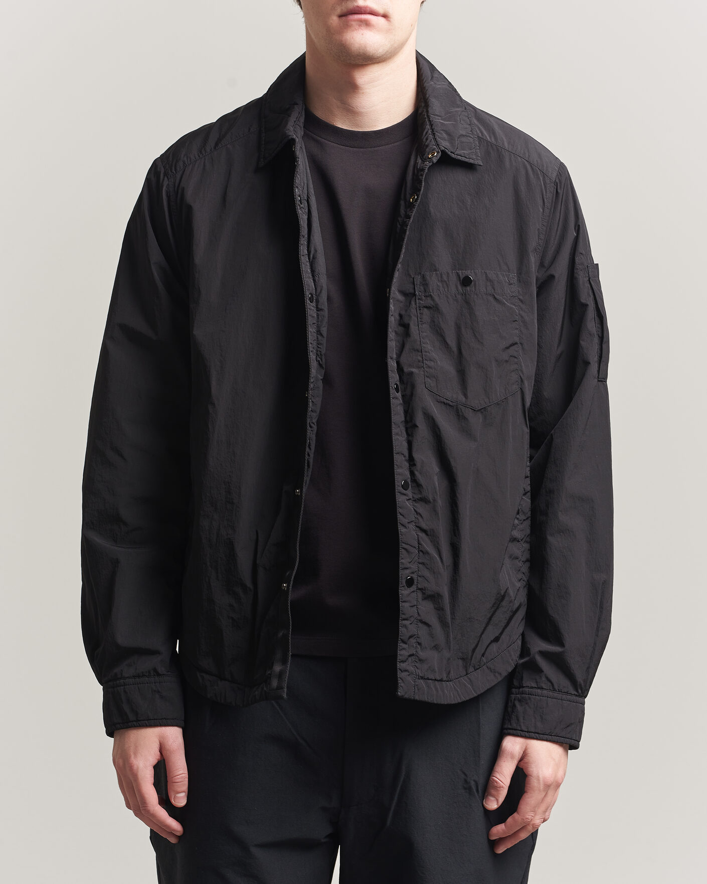 Herre | Jakker | C.P. Company | Chrome R Padded Shirt Jacket Black