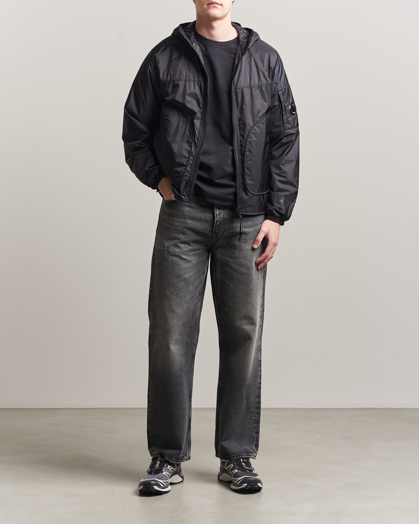 Herre | Jakker | C.P. Company | Nada Shield Primaloft Padded Hood Jacket Black