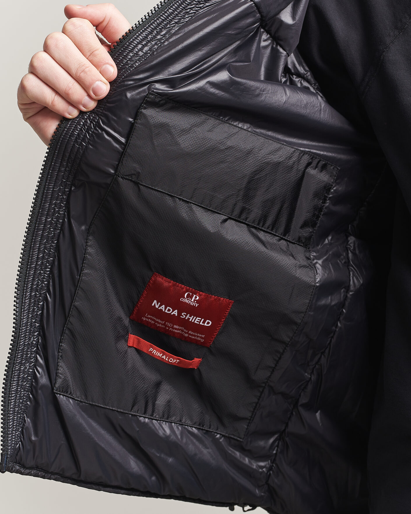Herre | Jakker | C.P. Company | Nada Shield Primaloft Padded Hood Jacket Black