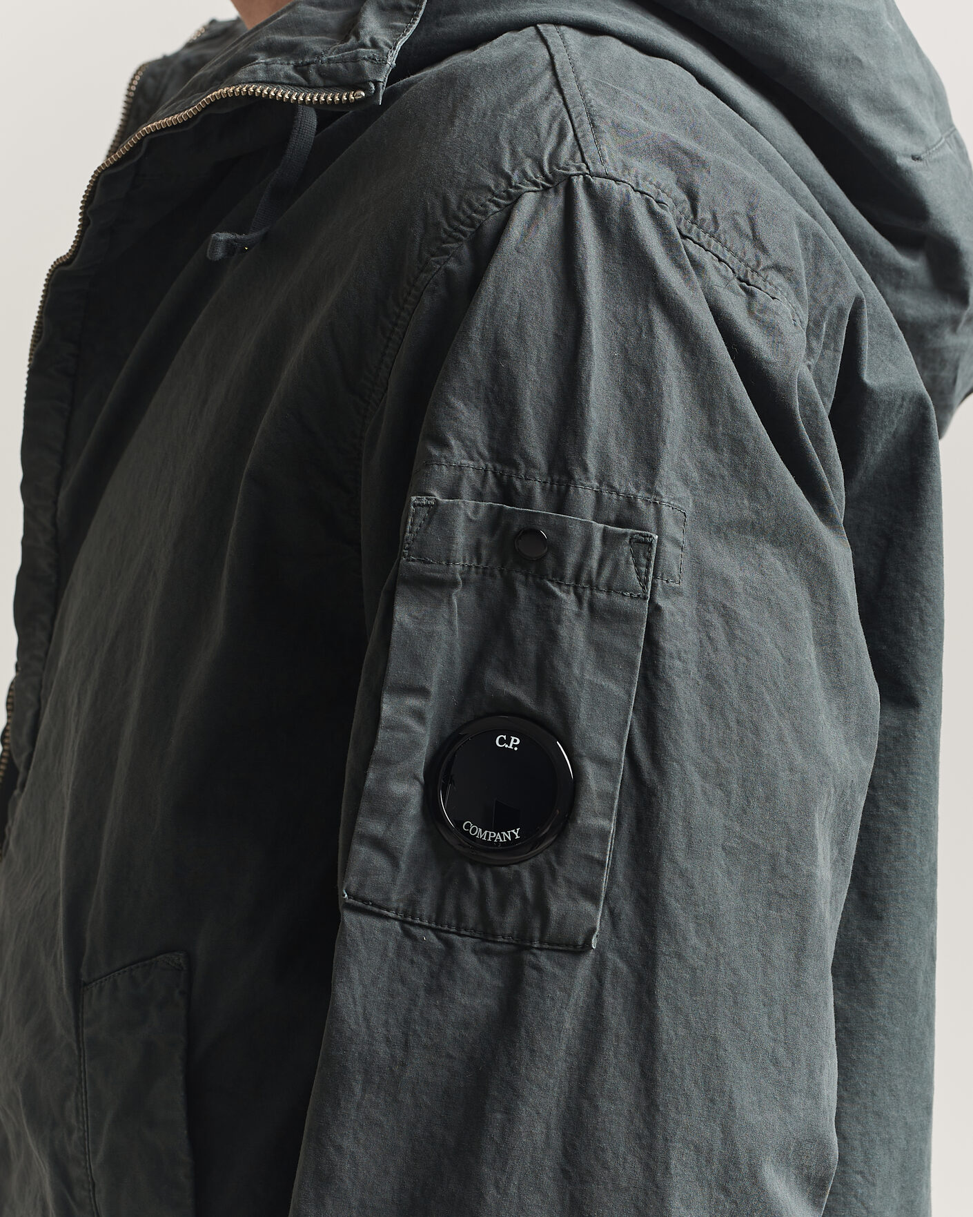 Herre | Jakker | C.P. Company | Micro Reps Hooded Jacket Dark Grey