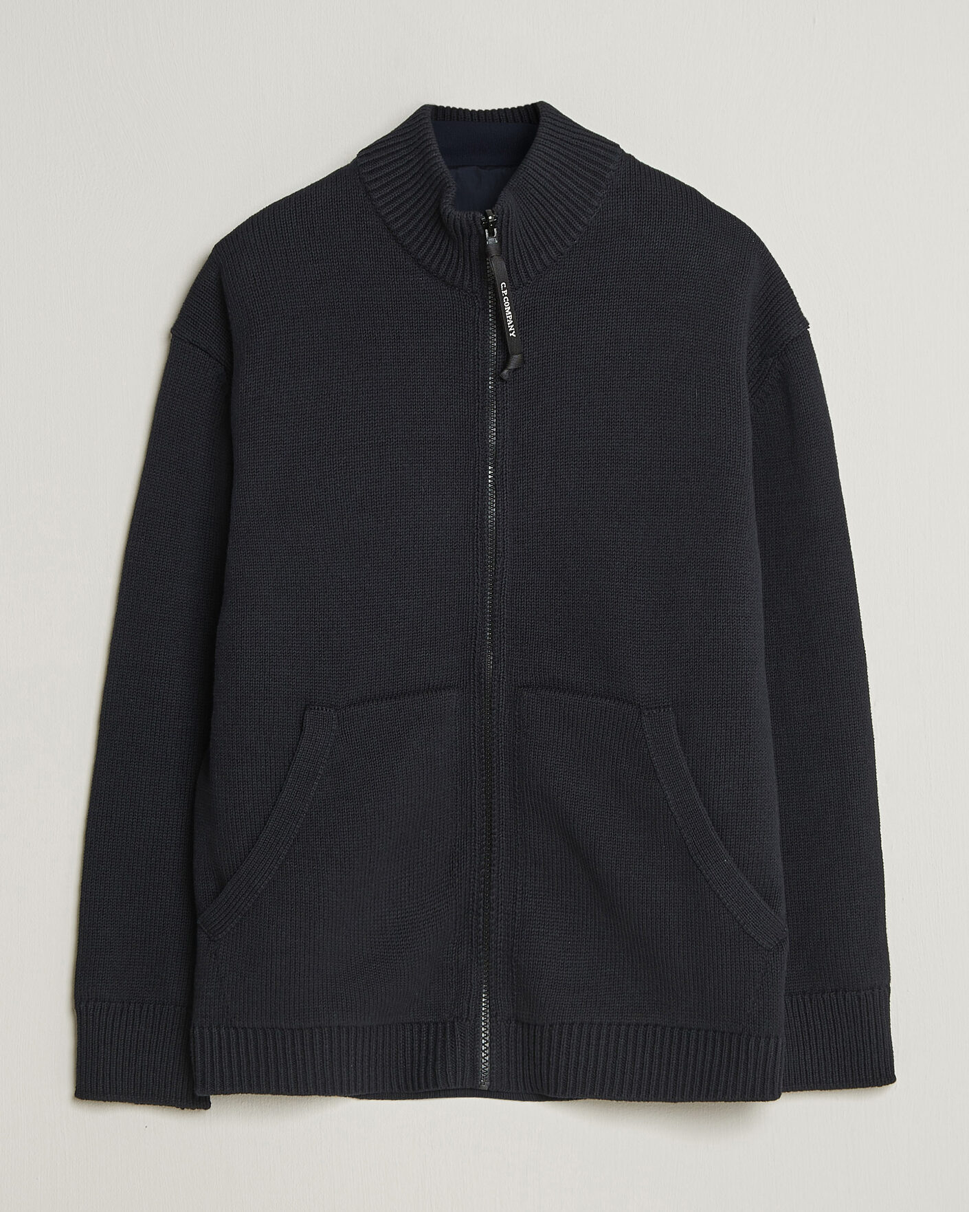 Herre | Trøjer | C.P. Company | Cotton Mix 2 in 1 Knitted Sweater Navy