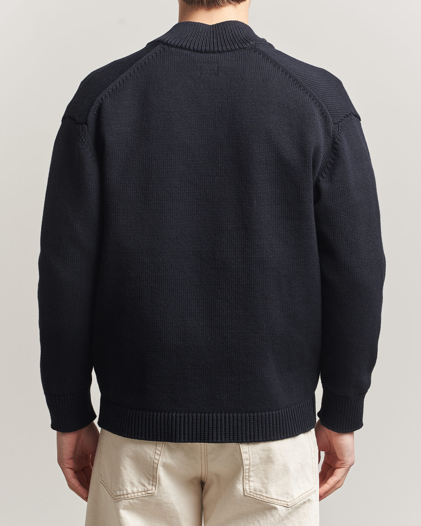 Herre | Trøjer | C.P. Company | Cotton Mix 2 in 1 Knitted Sweater Navy