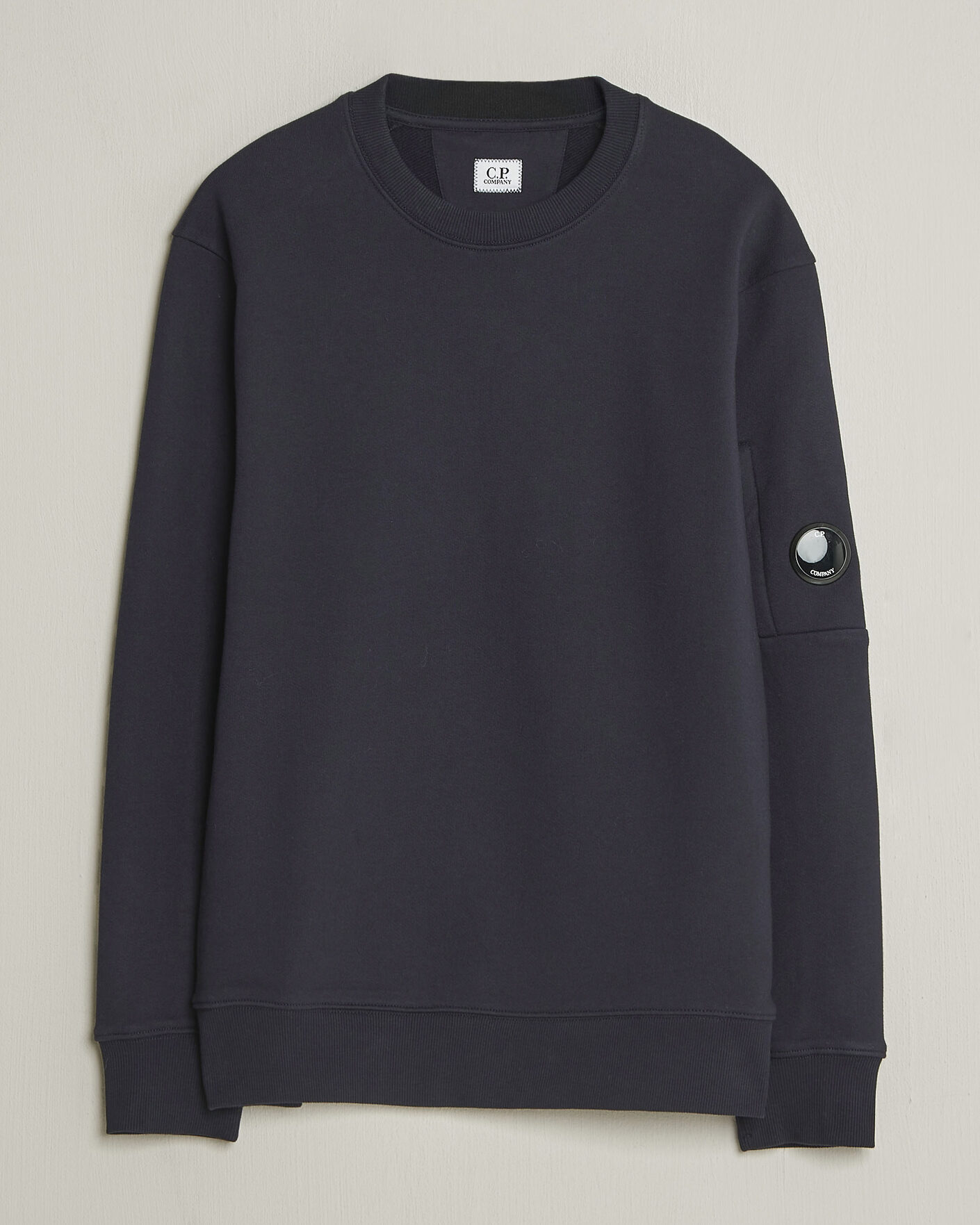 Herre | Trøjer | C.P. Company | Diagonal Raised Fleece Lens Sweatshirt Navy