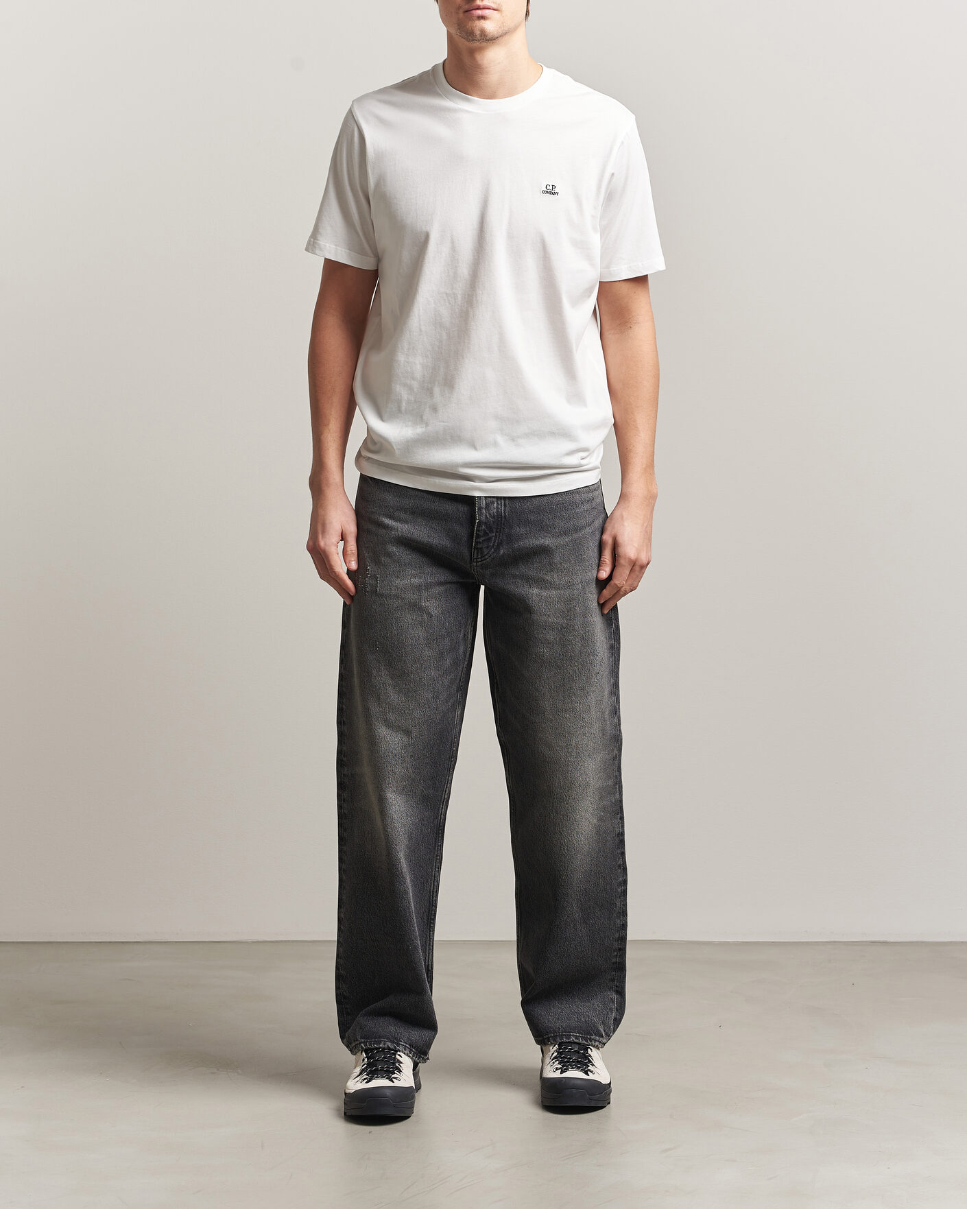 Herre | T-Shirts | C.P. Company | Short Sleeve Small Logo T-Shirt White