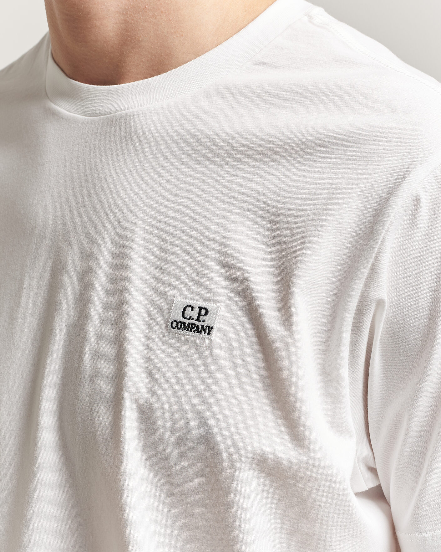 Herre | T-Shirts | C.P. Company | Short Sleeve Small Logo T-Shirt White