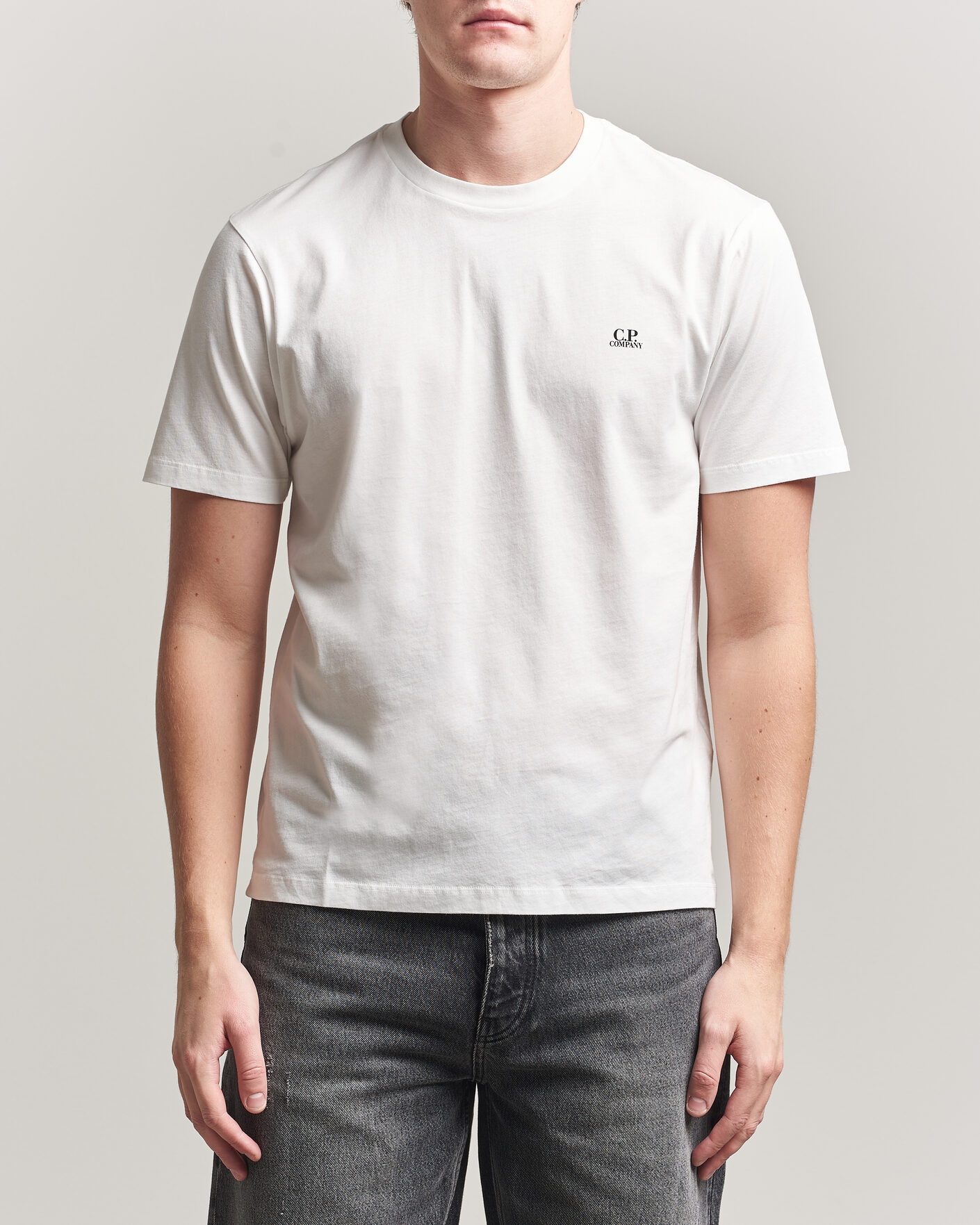 Herre | T-Shirts | C.P. Company | Short Sleeve Back Print T-Shirt White