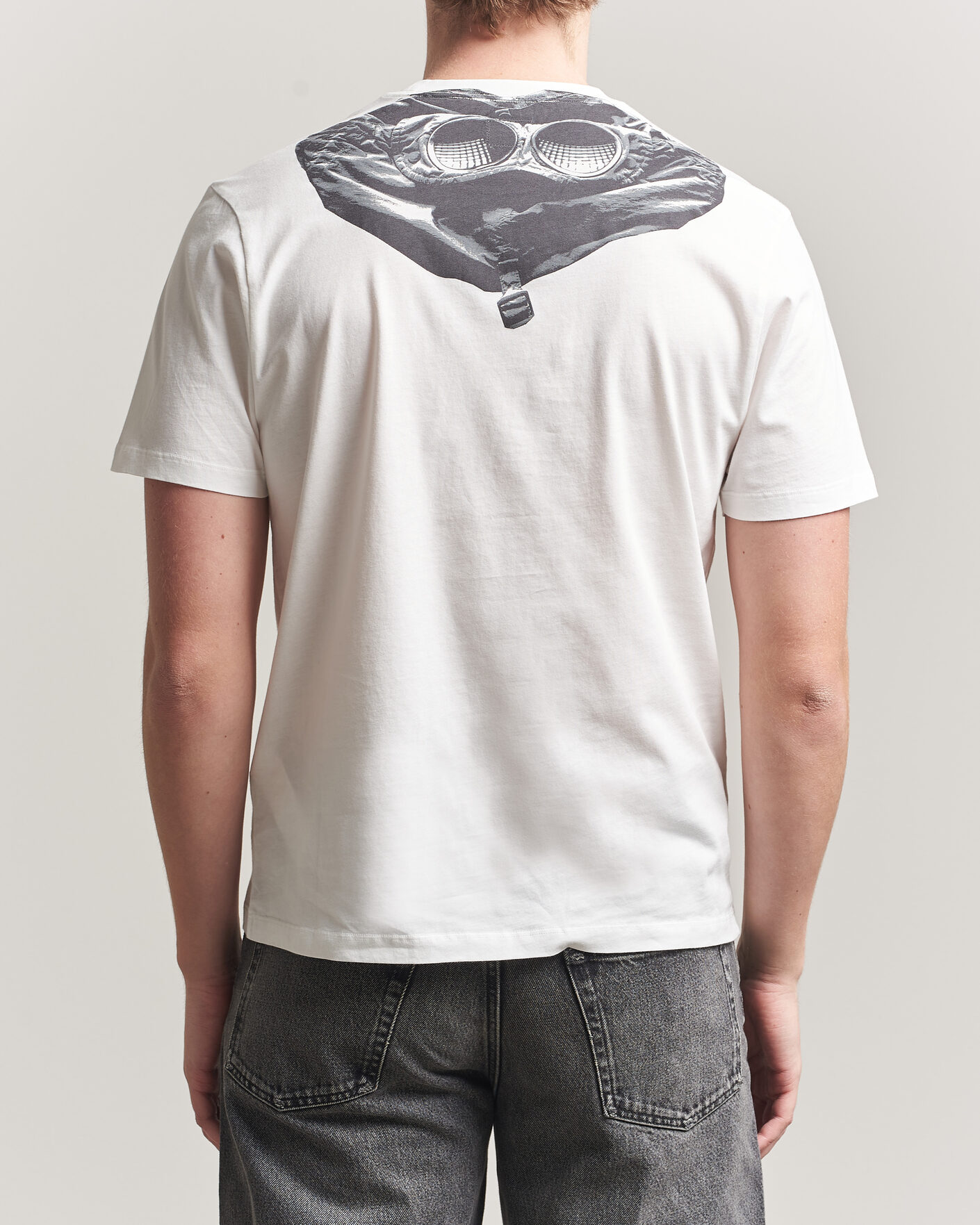 Herre | T-Shirts | C.P. Company | Short Sleeve Back Print T-Shirt White