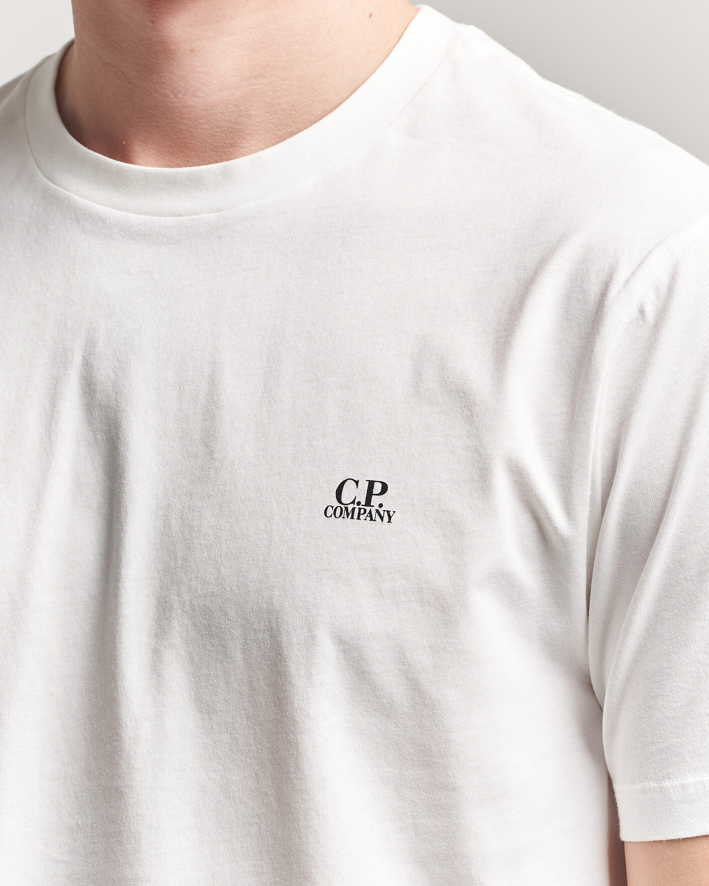 Herre | T-Shirts | C.P. Company | Short Sleeve Back Print T-Shirt White
