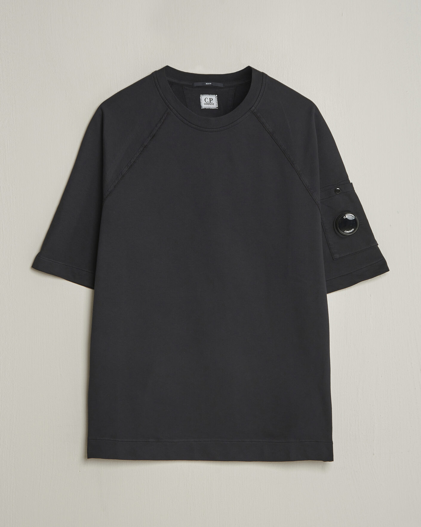 Herre | T-Shirts | C.P. Company | Heavy Weight Lens T-Shirt Black
