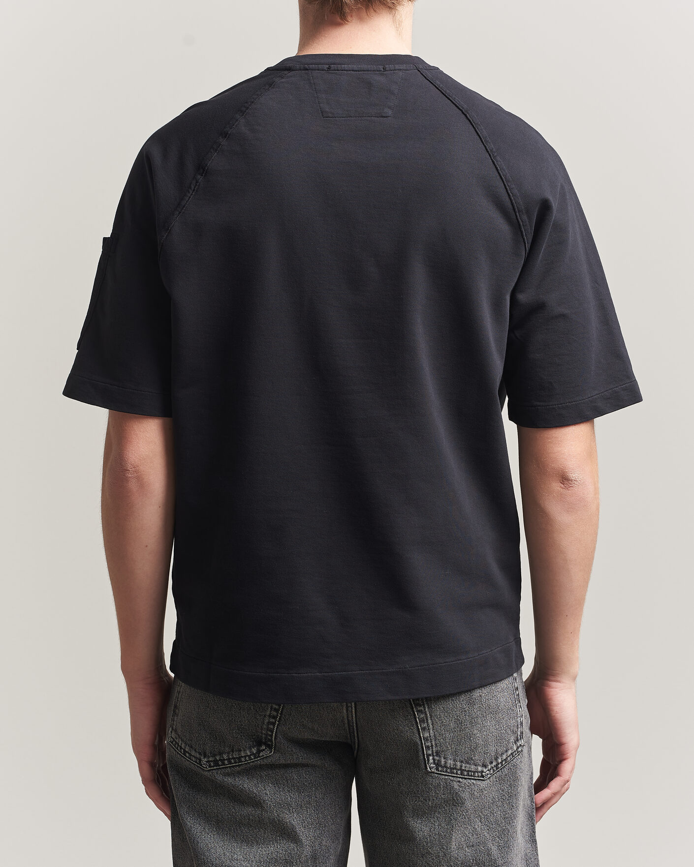 Herre | T-Shirts | C.P. Company | Heavy Weight Lens T-Shirt Black