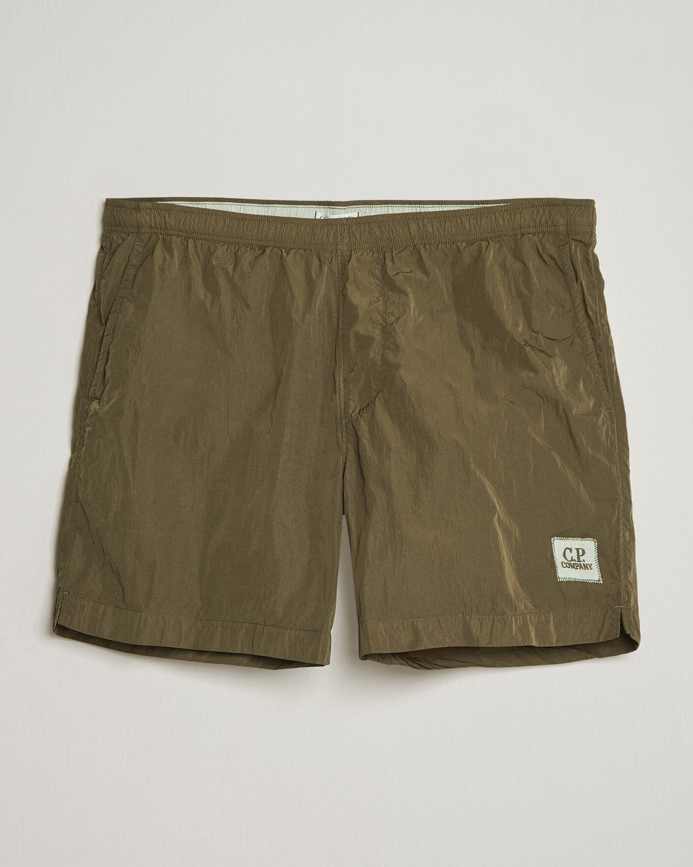 Herre | Badebukser | C.P. Company | Eco Chrome Logo Swimshorts Olive