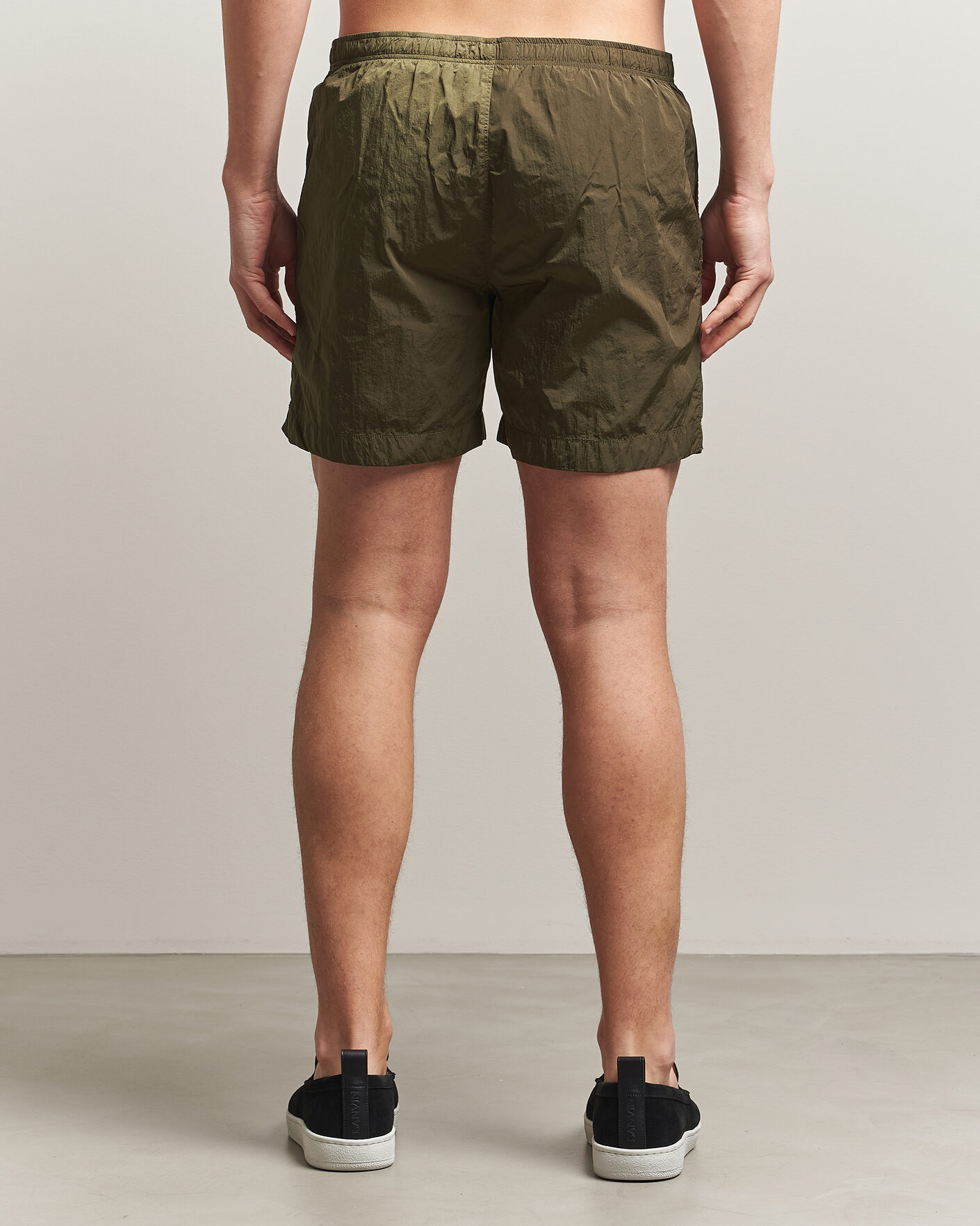 Herre | Badebukser | C.P. Company | Eco Chrome Logo Swimshorts Olive