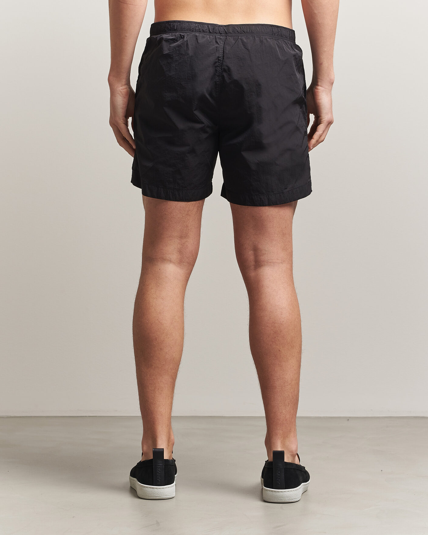 Herre | Badebukser | C.P. Company | Eco Chrome Logo Swimshorts Black