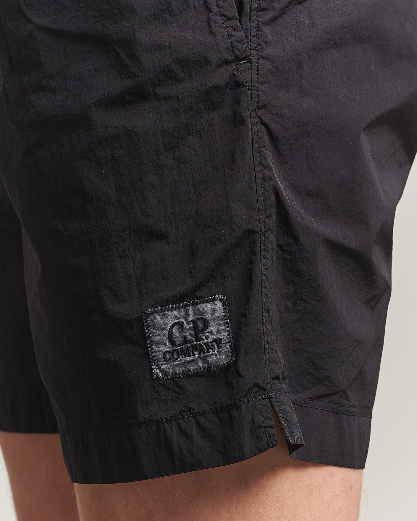Herre | Badebukser | C.P. Company | Eco Chrome Logo Swimshorts Black