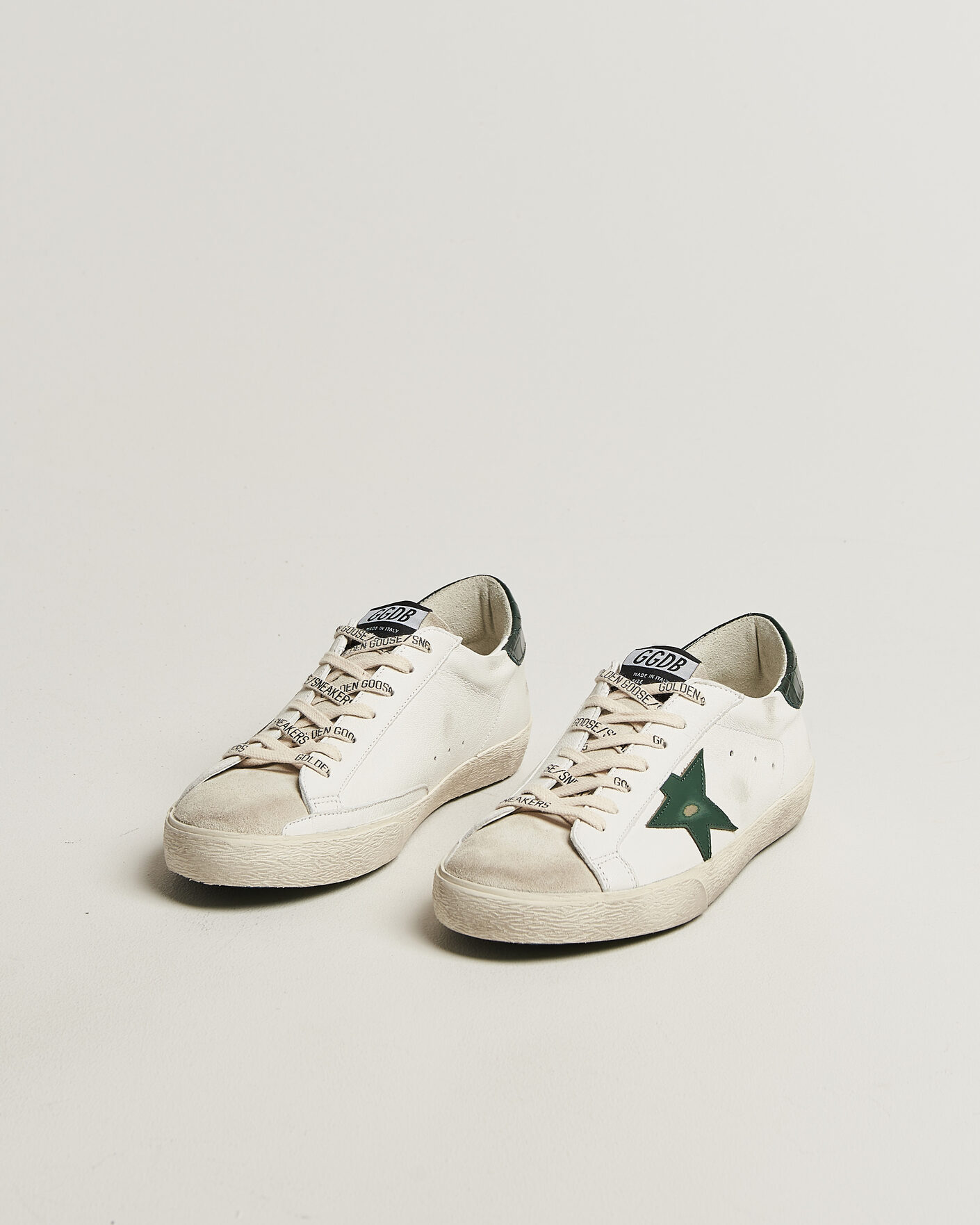 Herre | Sneakers | Golden Goose | Super-Star Sneakers White/Green