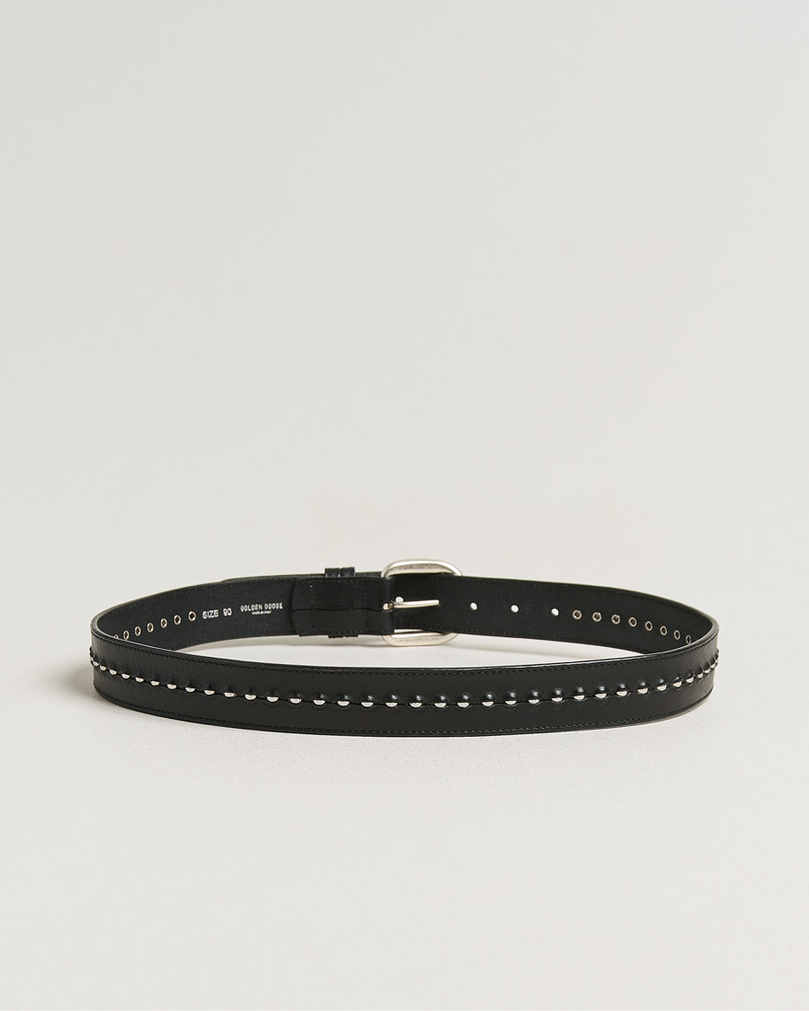 Herre | Bælter | Golden Goose | Studded Leather Belt Black