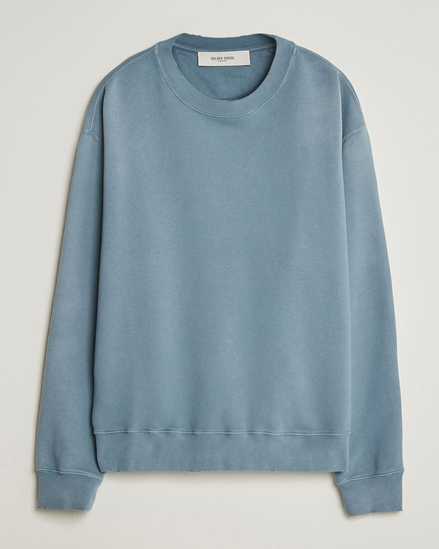 Herre | Trøjer | Golden Goose | Boxi Faded Cotton Sweatshirt Windward Blue