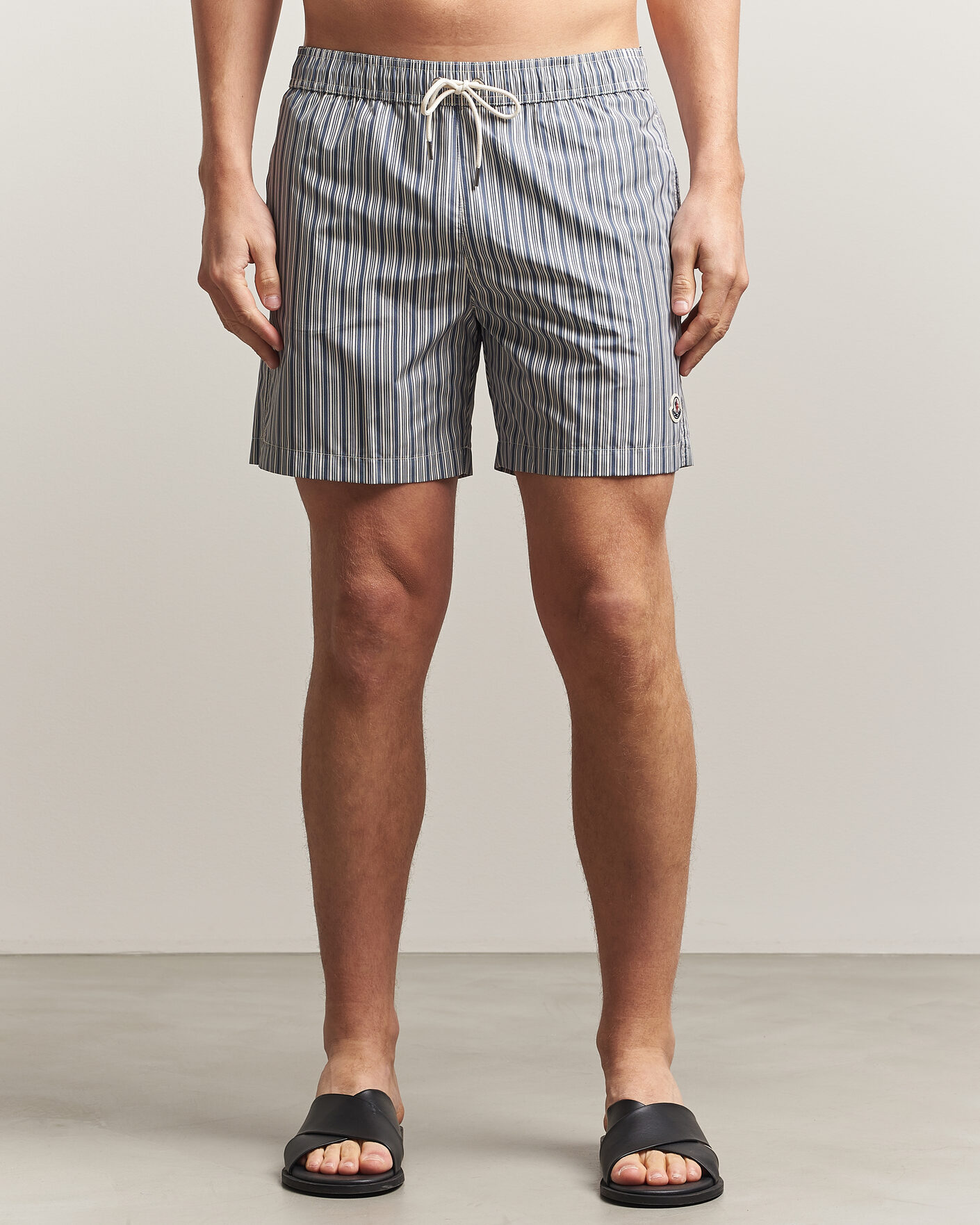 Herre | Badebukser | Moncler | Nylon Swim Shorts Blue Stripe