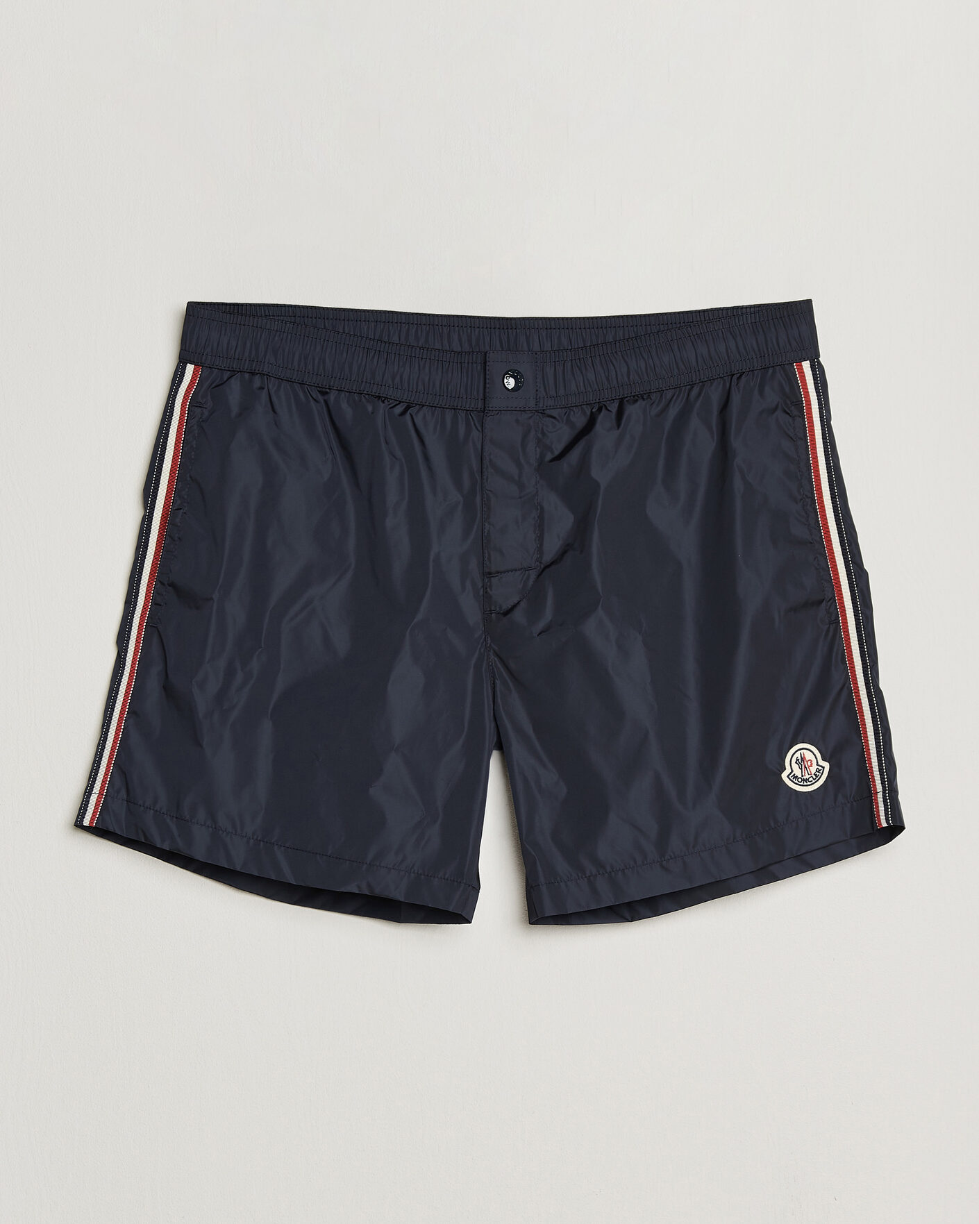 Herre | Badebukser | Moncler | Contrast Band Swim Shorts Navy