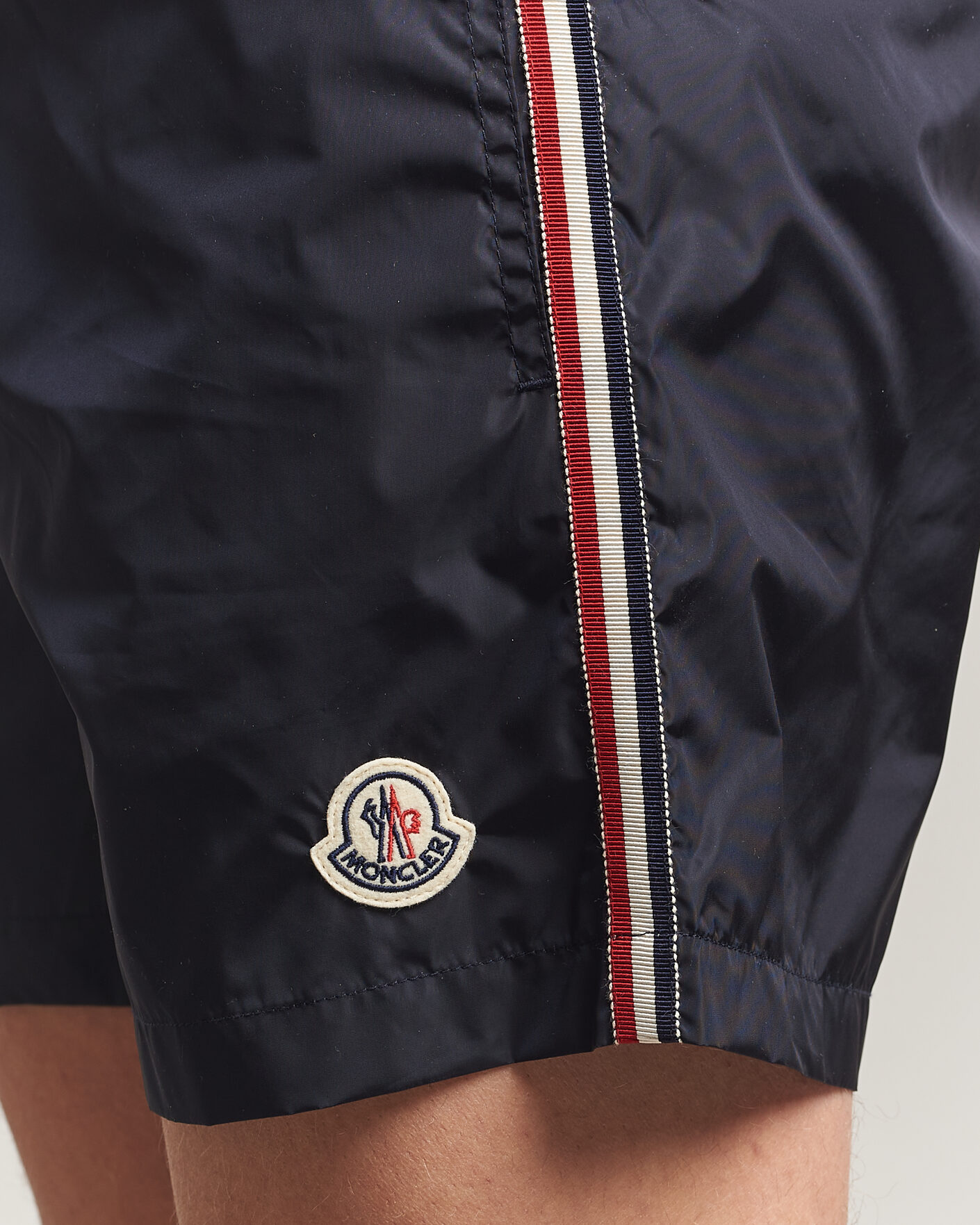Herre | Badebukser | Moncler | Contrast Band Swim Shorts Navy