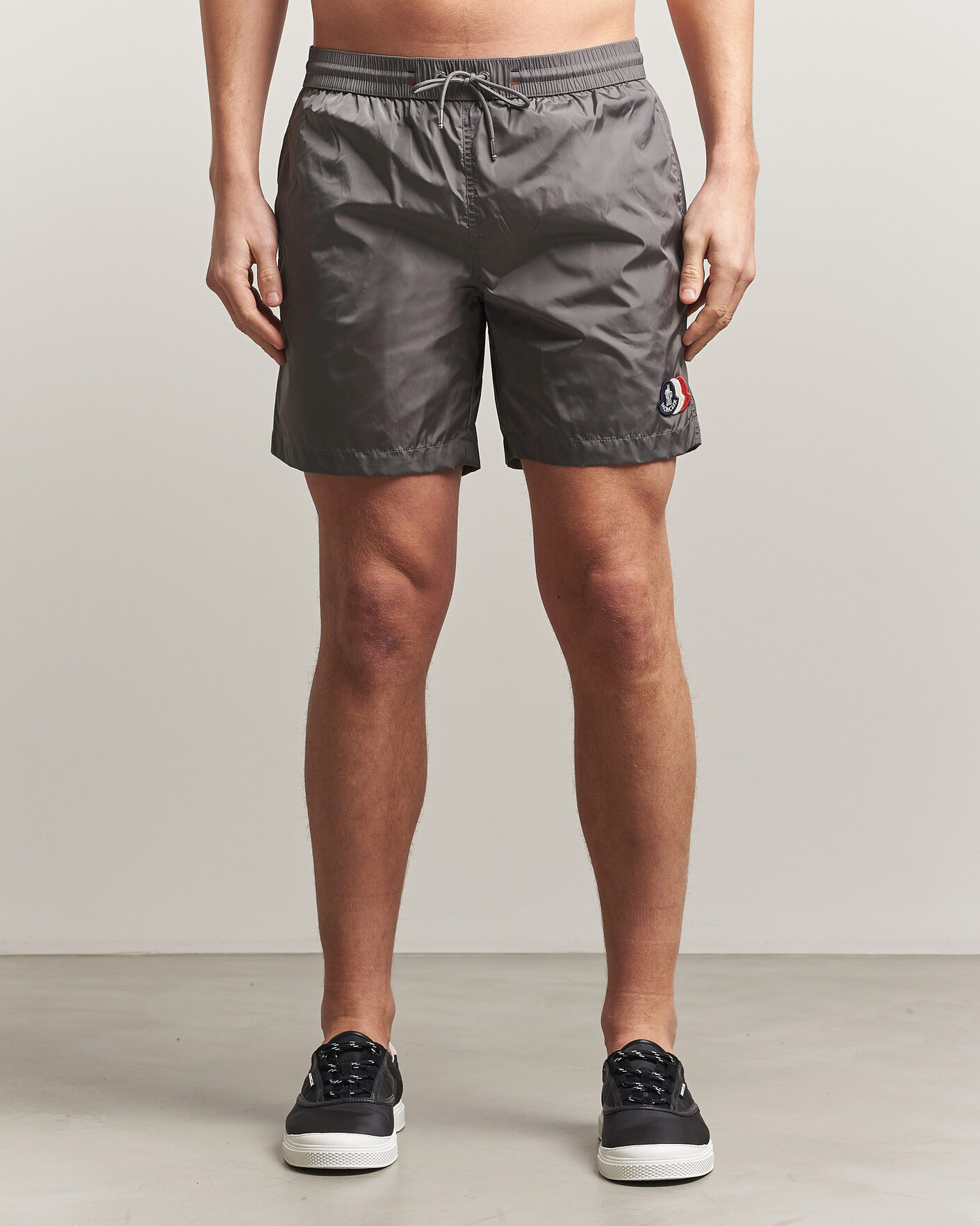Herre | Badebukser | Moncler | Tricolore Logo Swim Shorts Grey