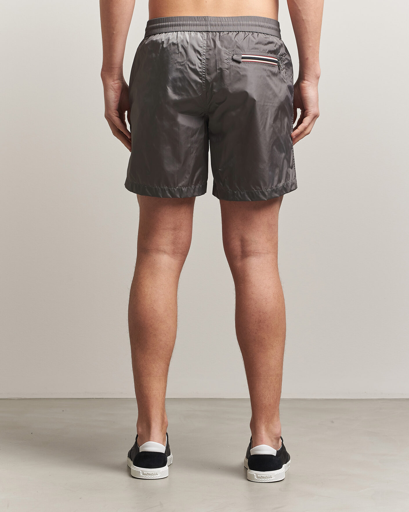 Herre | Badebukser | Moncler | Tricolore Logo Swim Shorts Grey