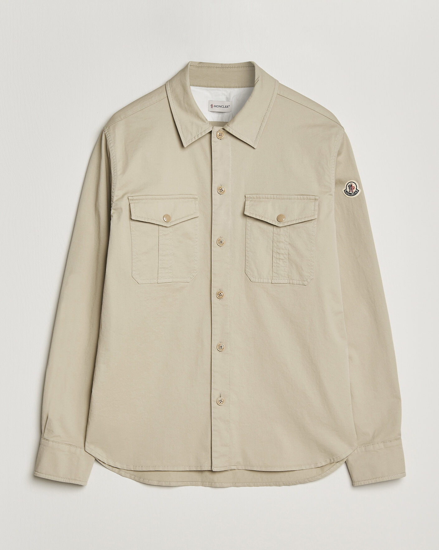 Herre | Skjorter | Moncler | Double Pocket Overshirt Beige