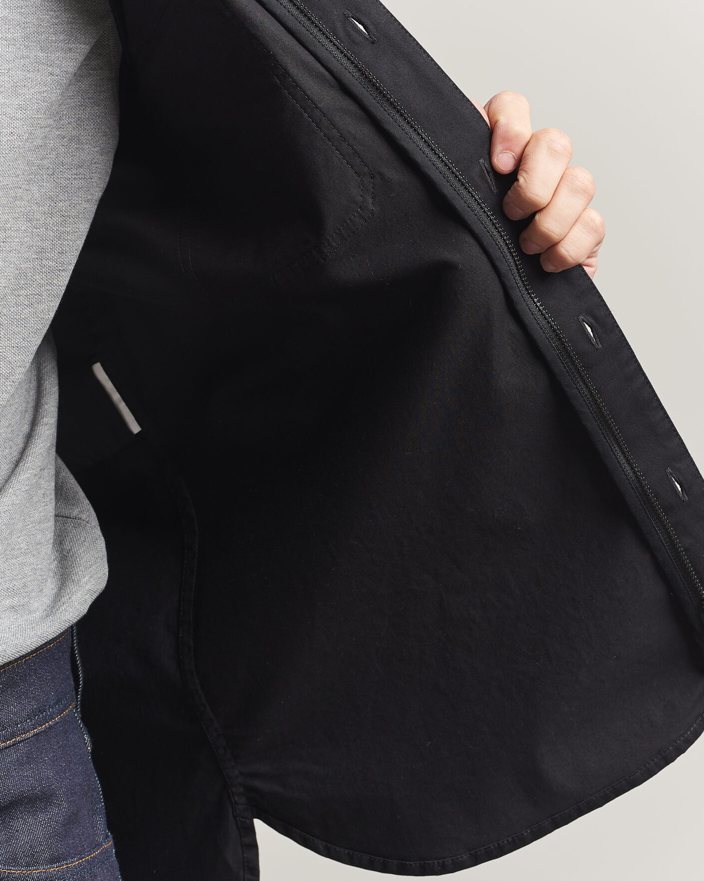 Herre | Skjorter | Moncler | Double Pocket Overshirt Black