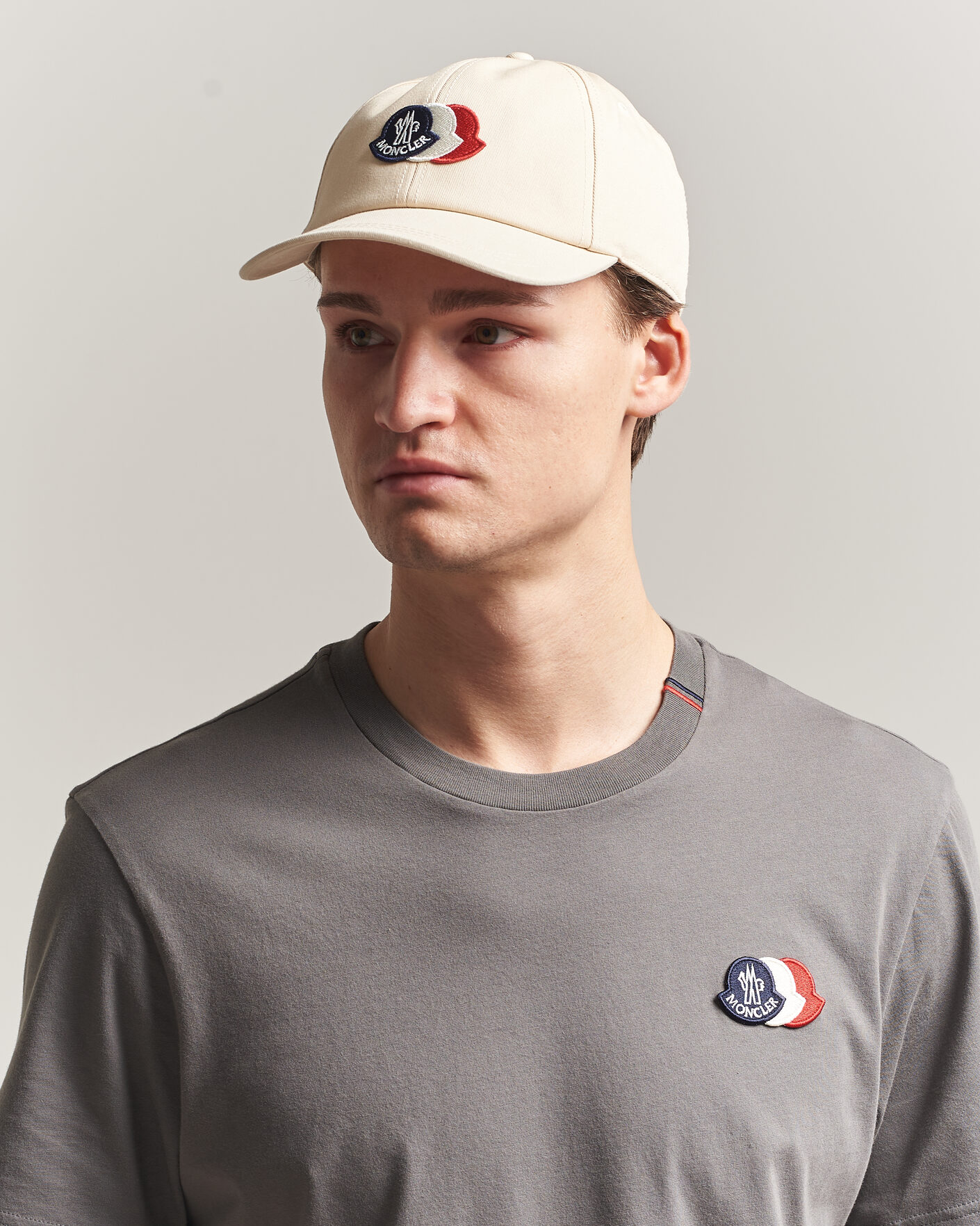 Herre | Hatte & kasketter | Moncler | Tricolore Logo Cap Light Beige