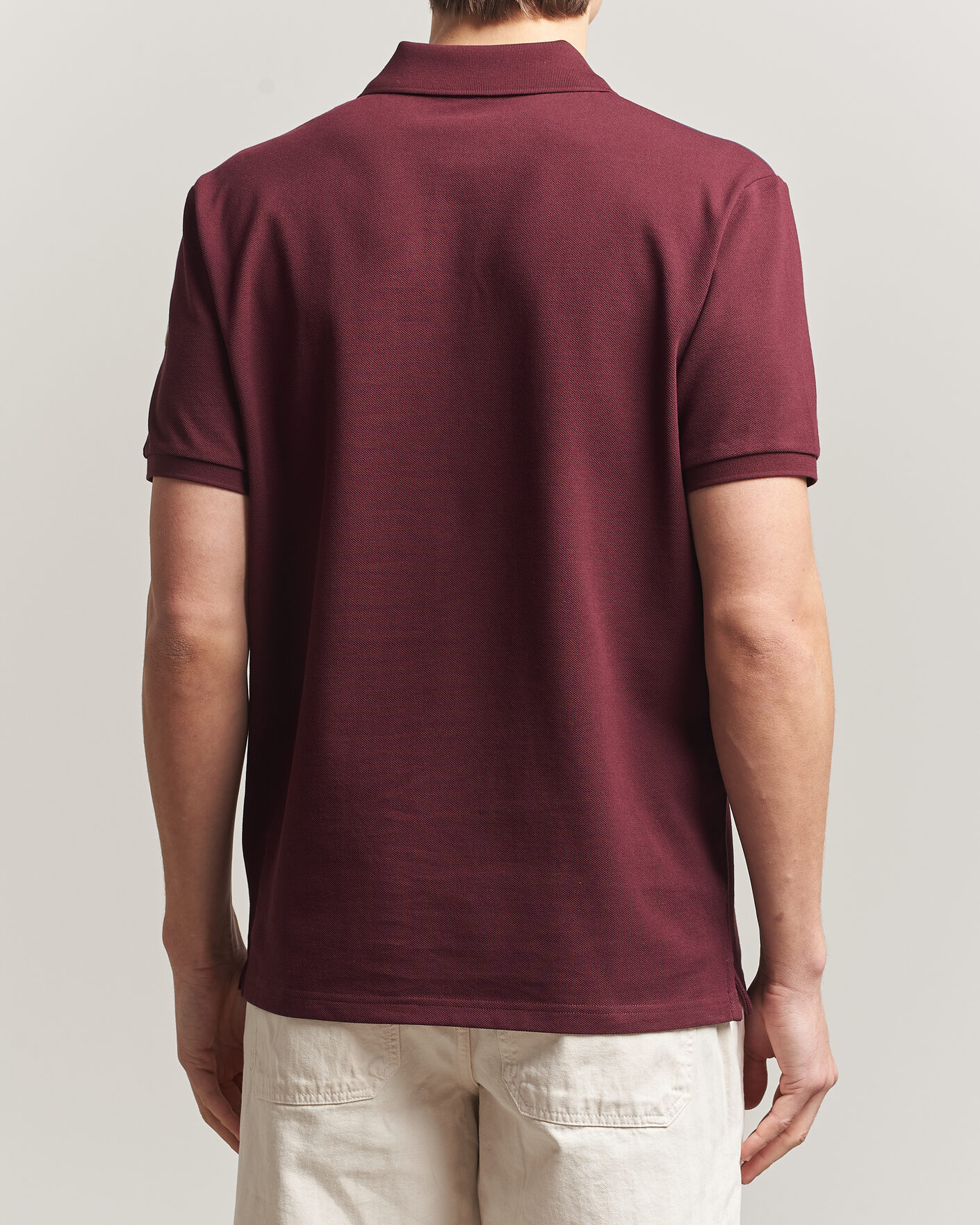 Herre | Polotrøjer | Moncler | Tricolore Shoulder Polo Burgundy