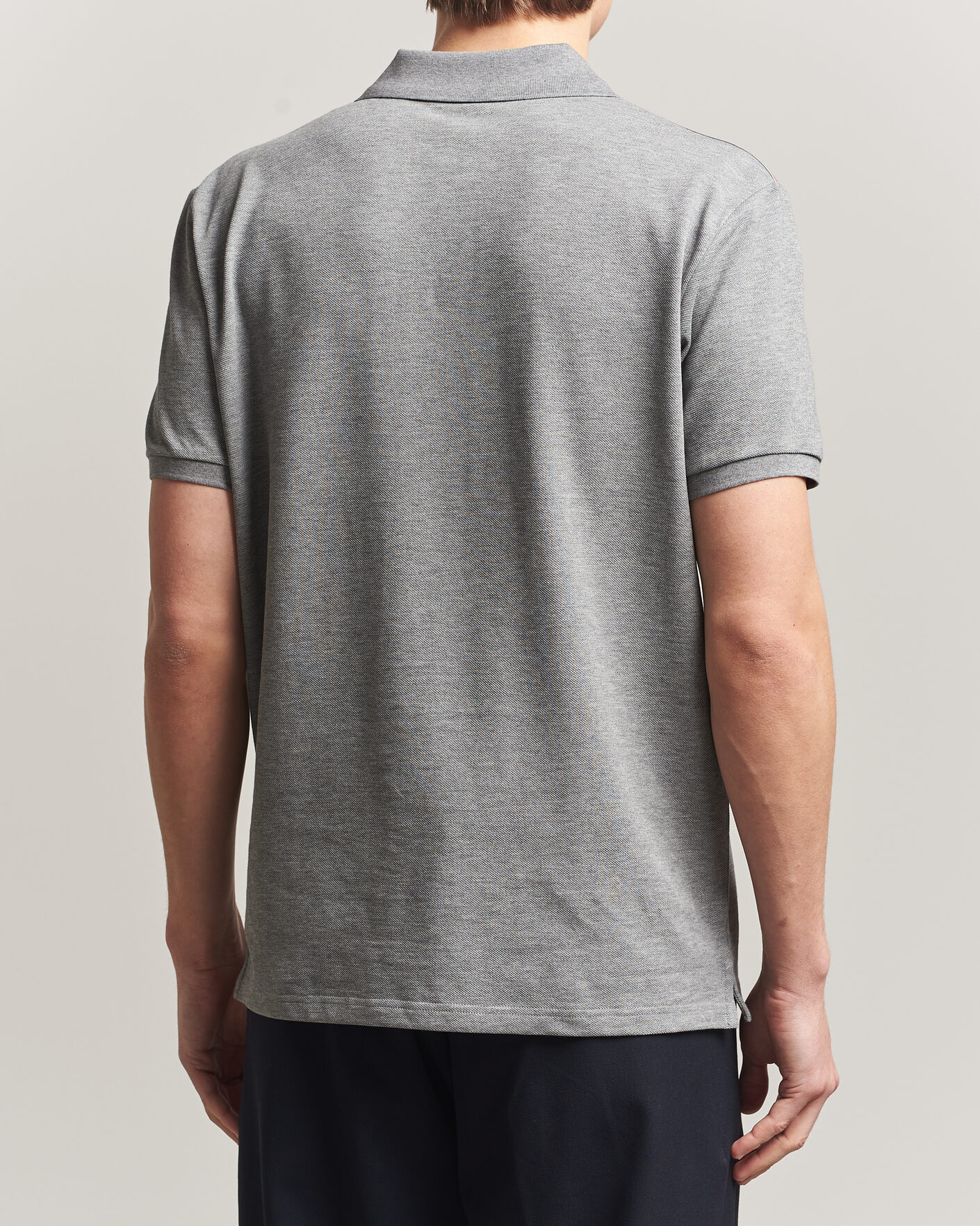 Herre | Polotrøjer | Moncler | Tricolore Shoulder Polo Light Grey