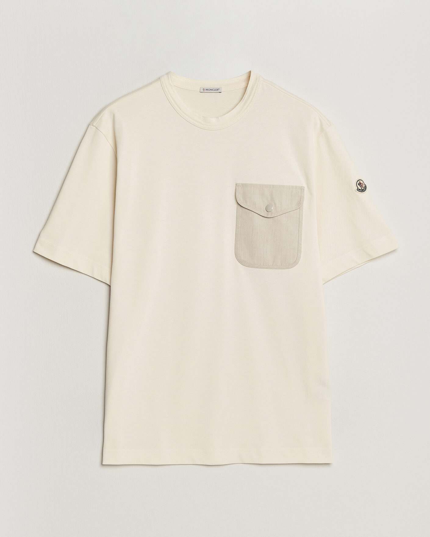 Herre | T-Shirts | Moncler | Oversize Pocket T-Shirt Off White
