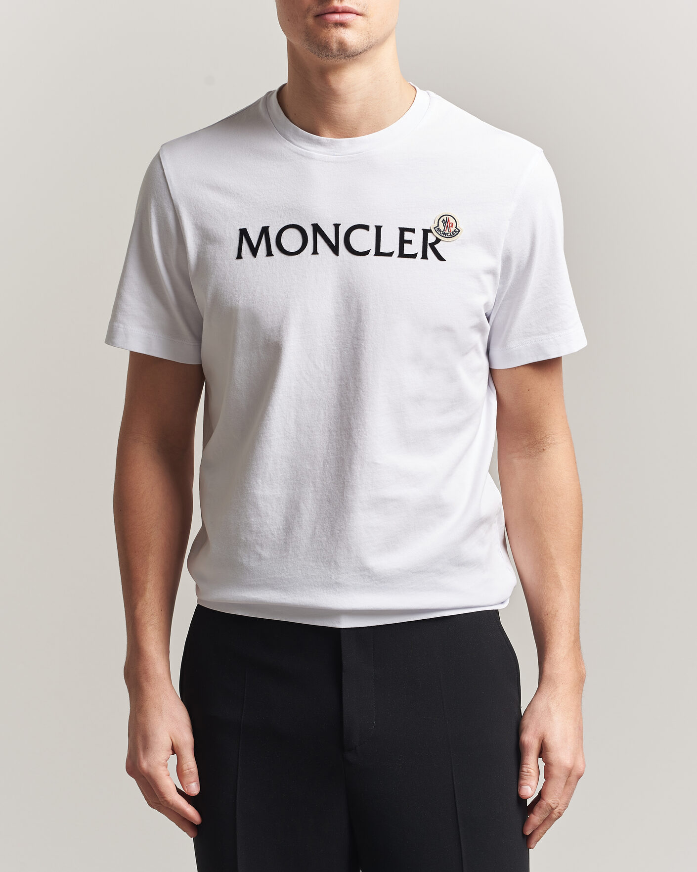 Herre | T-Shirts | Moncler | Lettering Logo T-Shirt White