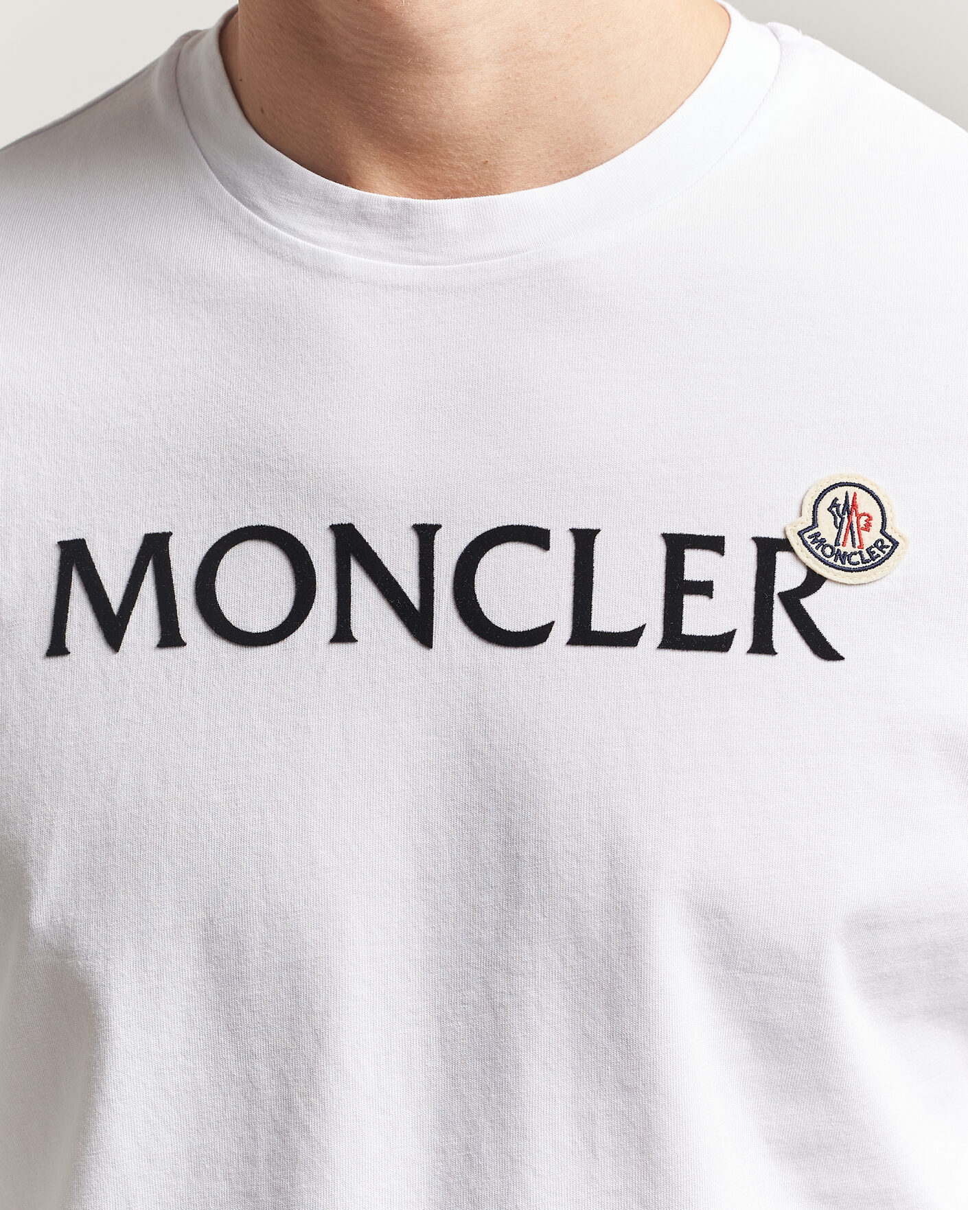 Herre | T-Shirts | Moncler | Lettering Logo T-Shirt White
