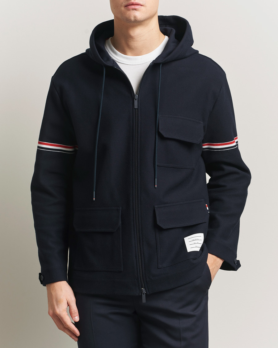 Herre | Jakker | Thom Browne | Tech Twill Field Jacket Navy