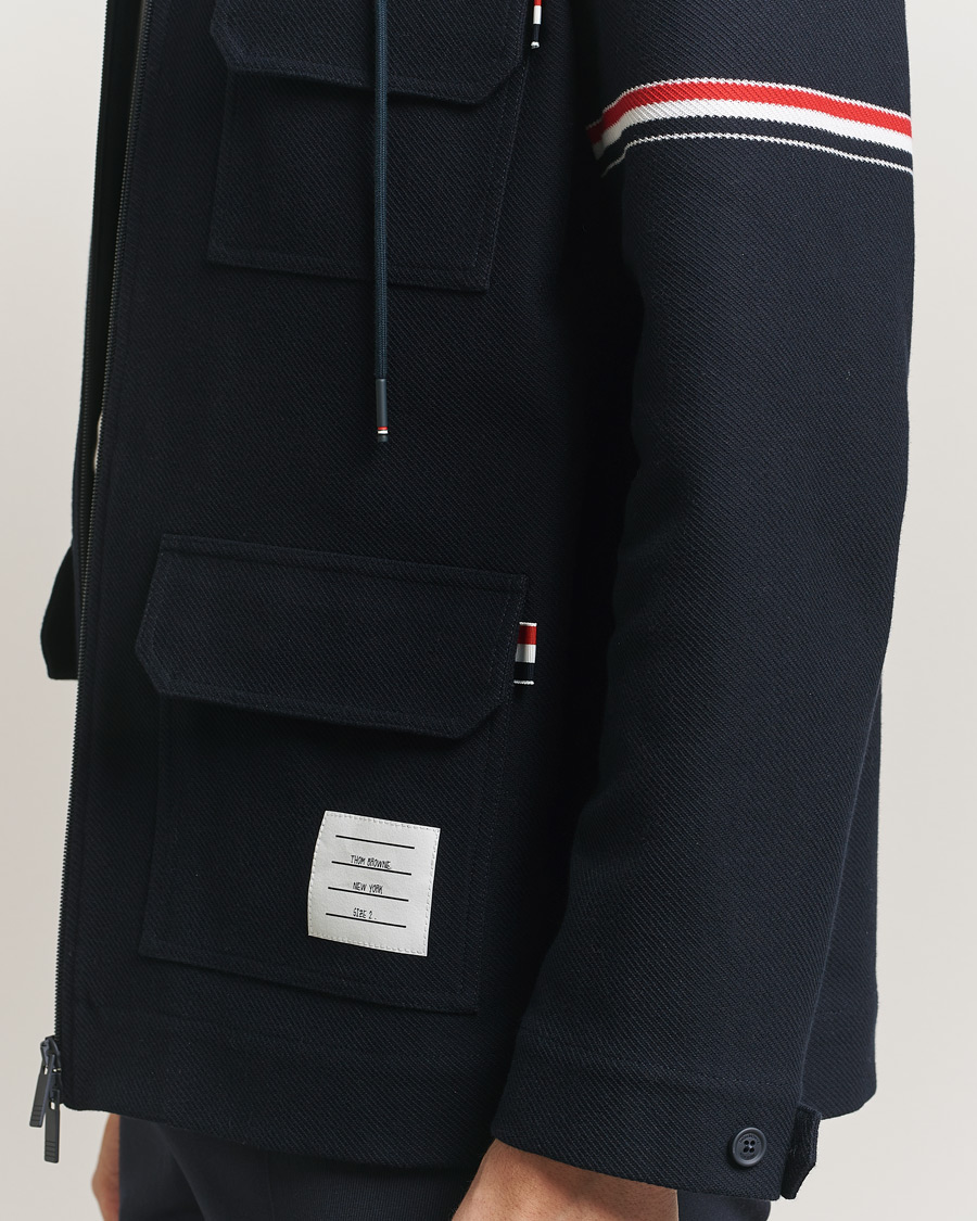 Herre | Jakker | Thom Browne | Tech Twill Field Jacket Navy