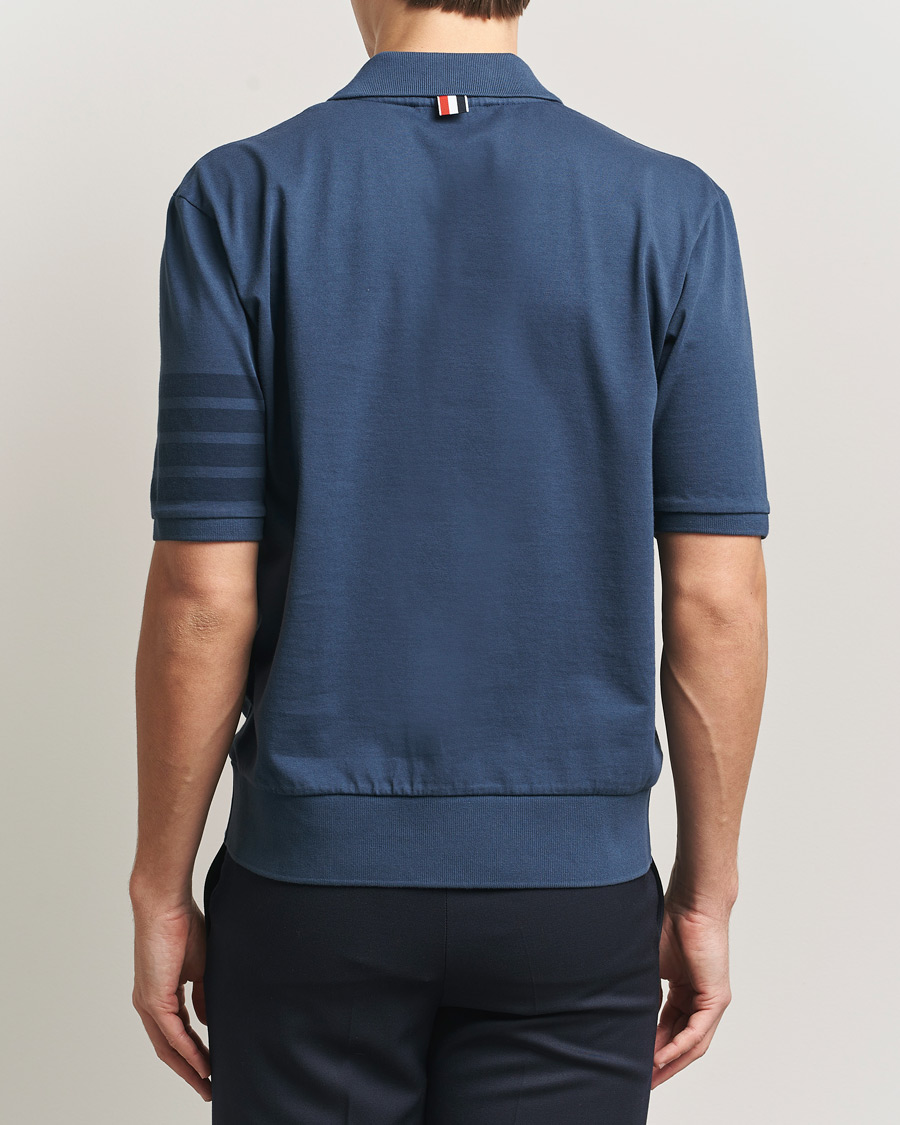 Herre | Polotrøjer | Thom Browne | Overdyed 4 Bar Polo Navy