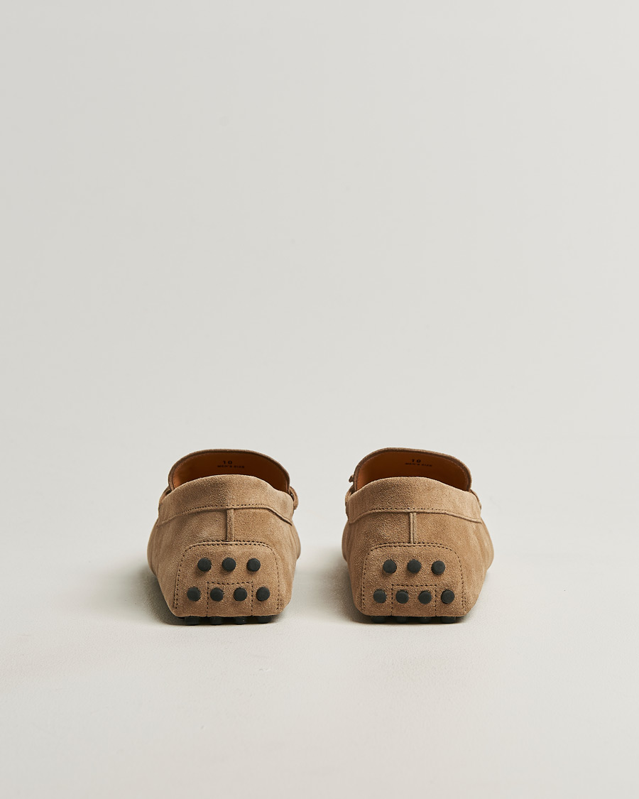 Herre | Mokkasiner | Tod's | Lacetto Gommino Carshoe Beige Suede