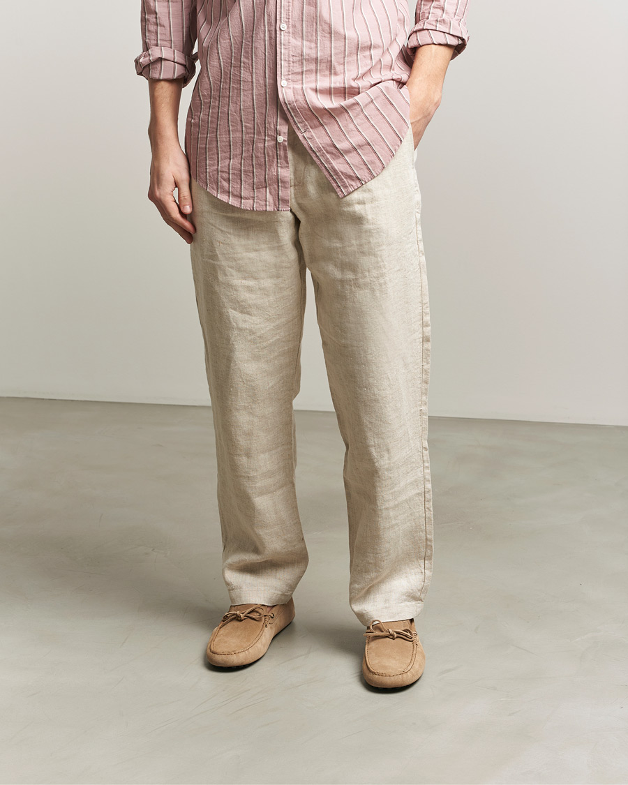 Herre | Mokkasiner | Tod's | Lacetto Gommino Carshoe Beige Suede