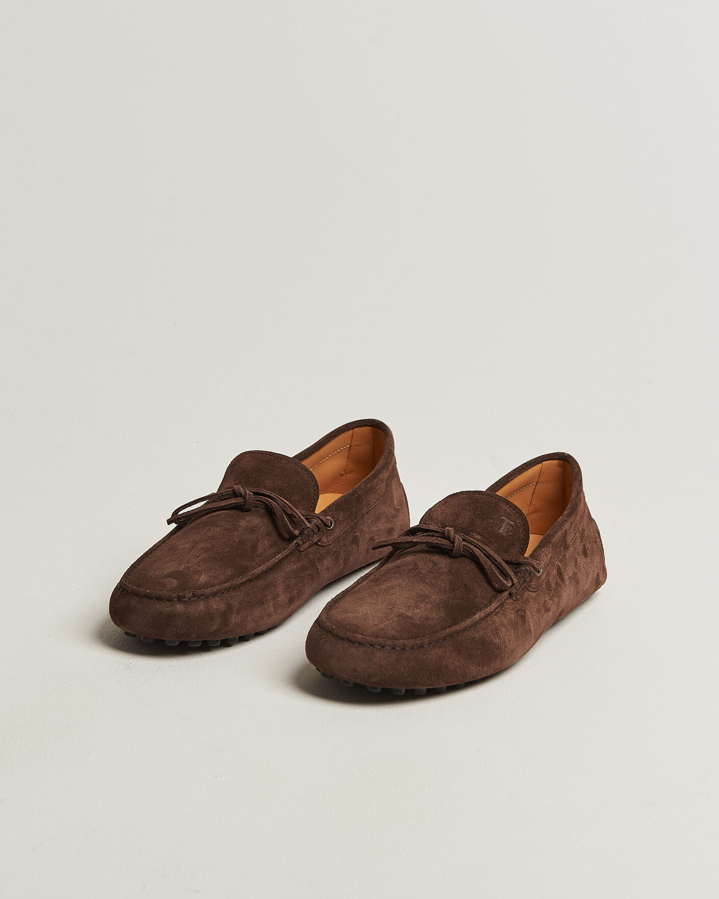 Herre | Mokkasiner | Tod's | Lacetto Gommino Carshoe Dark Brown Suede