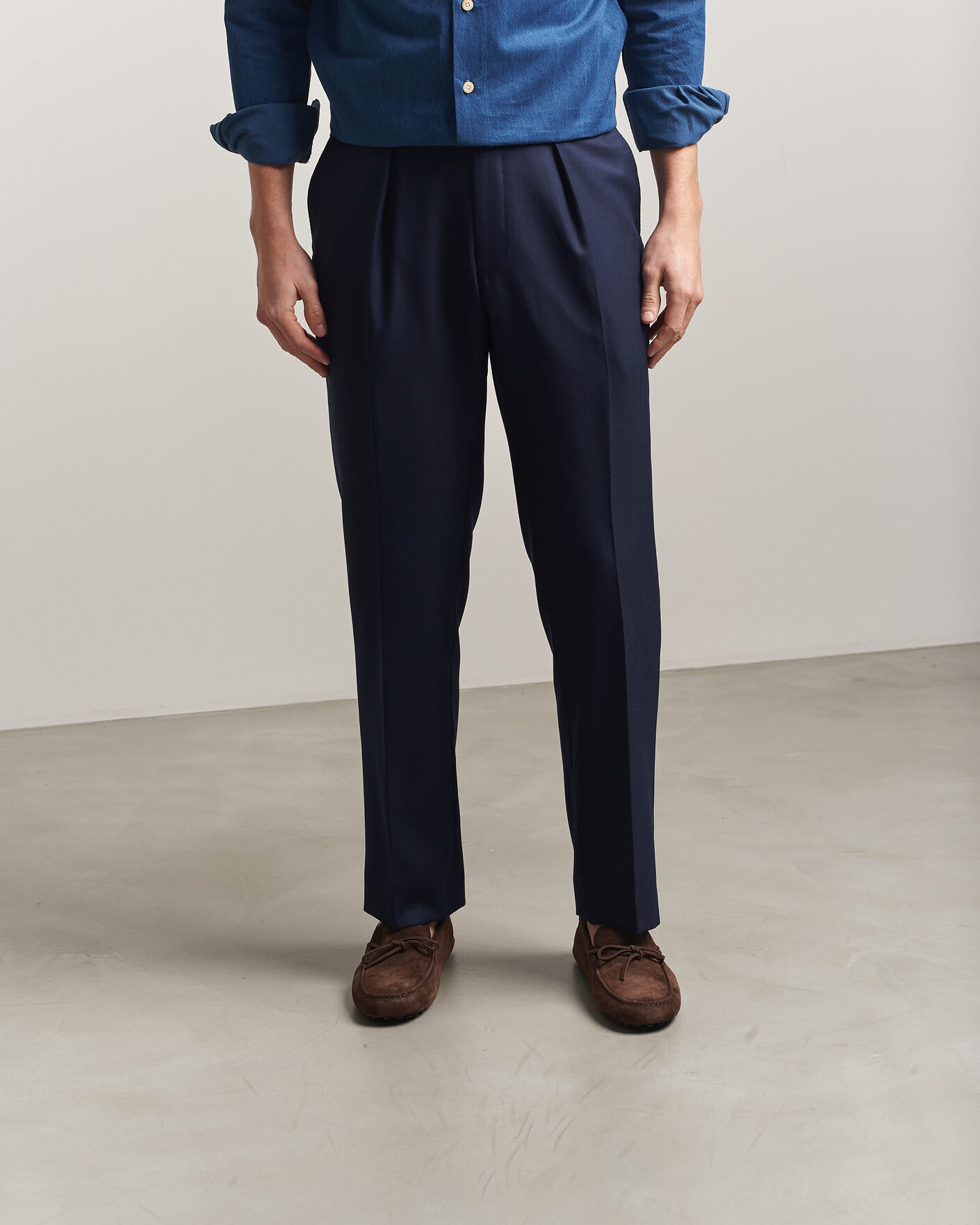 Herre | Mokkasiner | Tod's | Lacetto Gommino Carshoe Dark Brown Suede